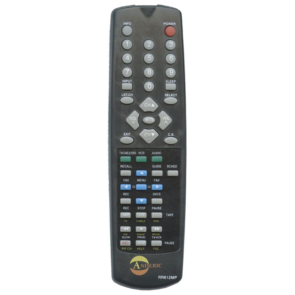 Control Remoto de Reemplazo Anderic RR612MP para TV CRT Hitachi | CLU-612MP
