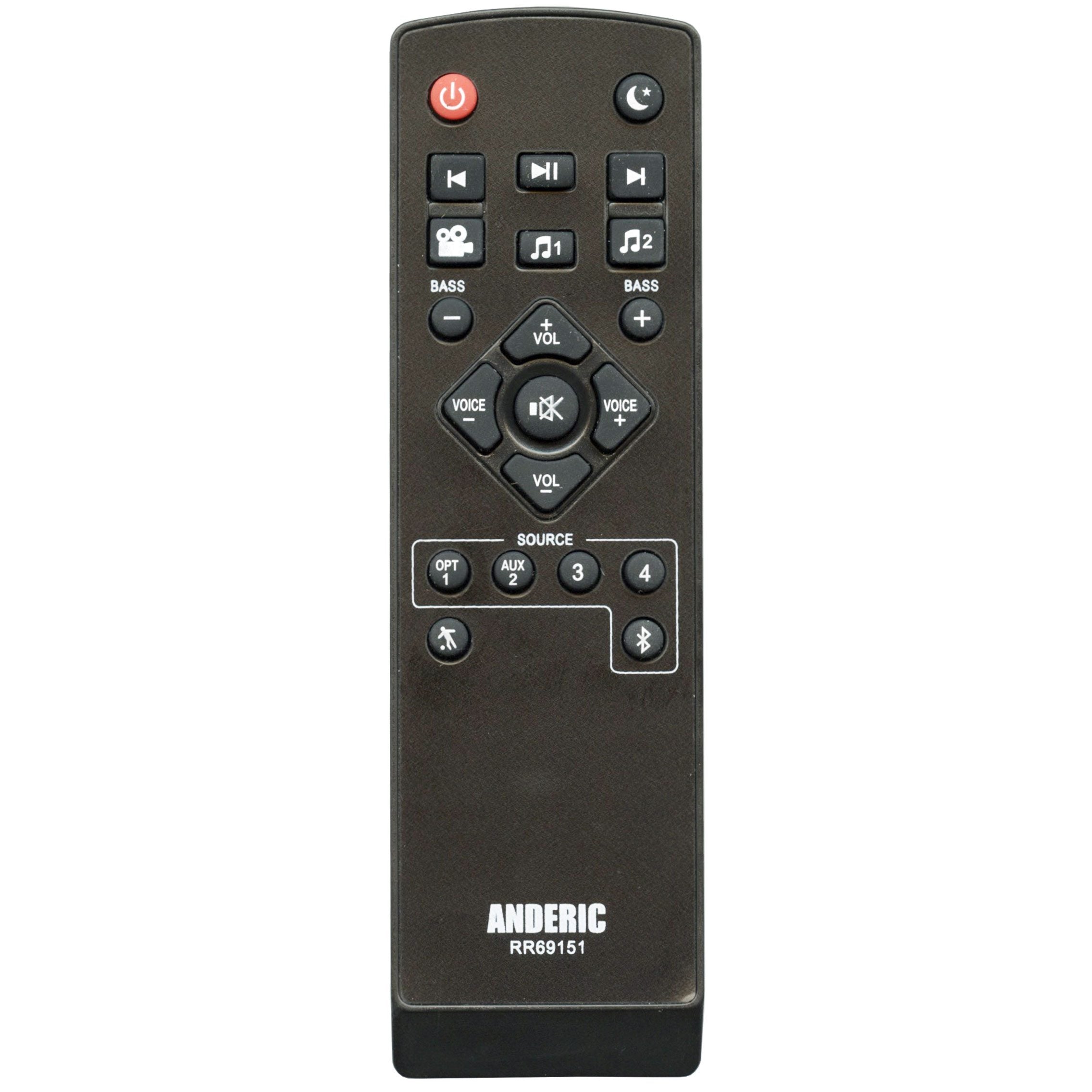 Control remoto Anderic RR69151 para barra de sonido Polk