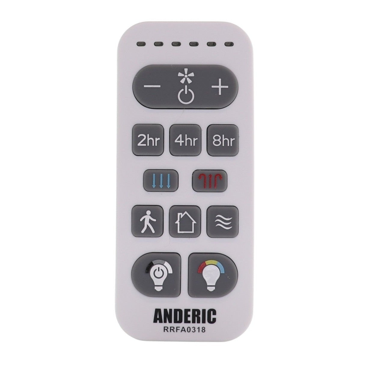 Anderic RRFA0318 Ceiling Fan Remote Control for Harbor Breeze FA0198 | Arbormere 60-in | Queensdale 60-in | Outermark 60-in - A25-FA0198A