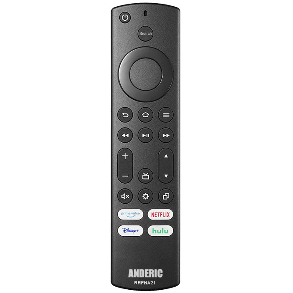 Anderic RRFNA21 for Insignia and Toshiba Fire IR TV Remote Control | Prime Video | Netflix | Disney + | Hulu - RRFNA21
