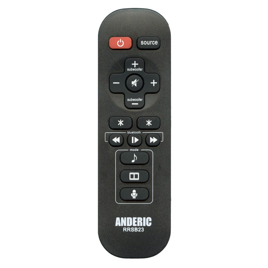 Anderic RRSB23 Replacement Sound Bar Remote Control for Pioneer 47466.112.SPSB23