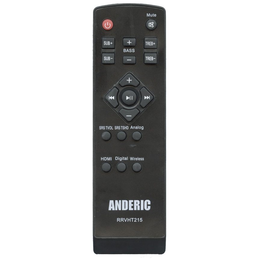 Control remoto Anderic RRVHT215 para barra de sonido Vizio