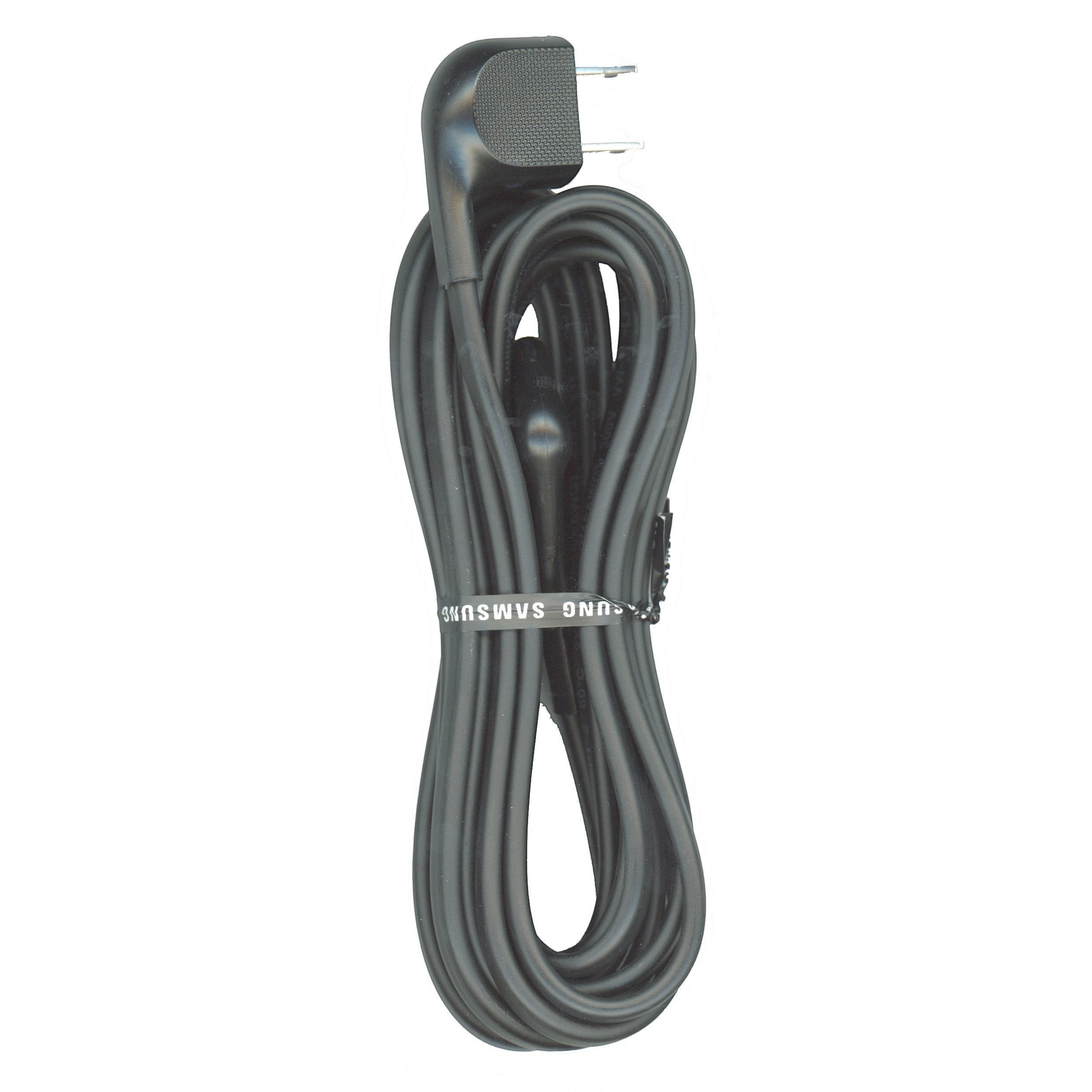 Sustituto para cable de alimentación de CA gris Samsung 3903001209 | 2.9 m - C7 acodado de 2 clavijas en forma de 8 a acodado | No polarizado - 3903-001209