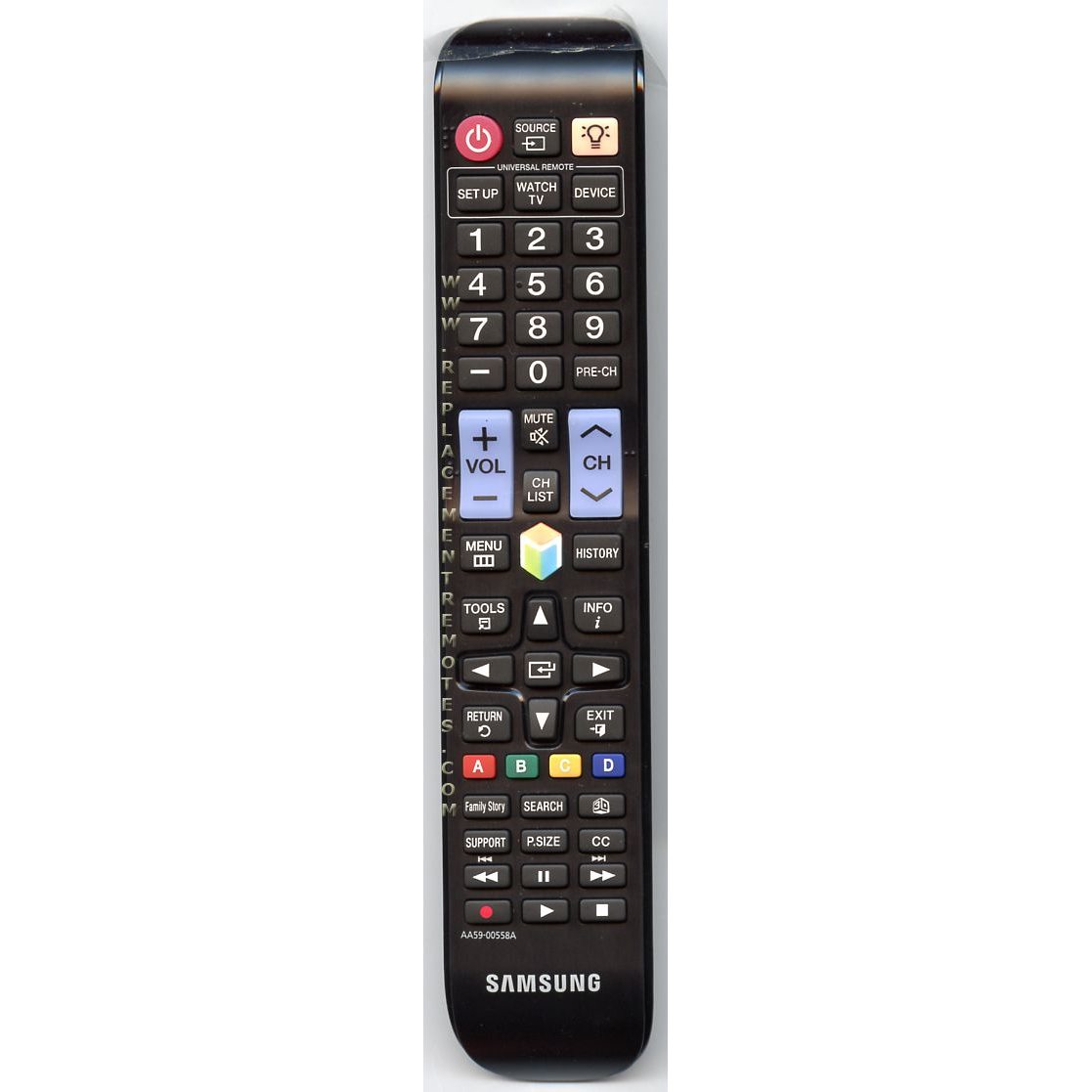 Samsung AA59-00558A TV Remote Control - AA5900558A