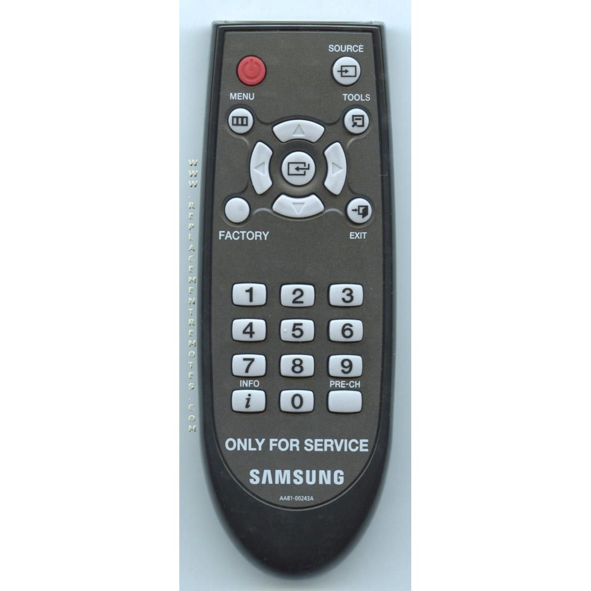 Control remoto para TV Samsung AA8100243A