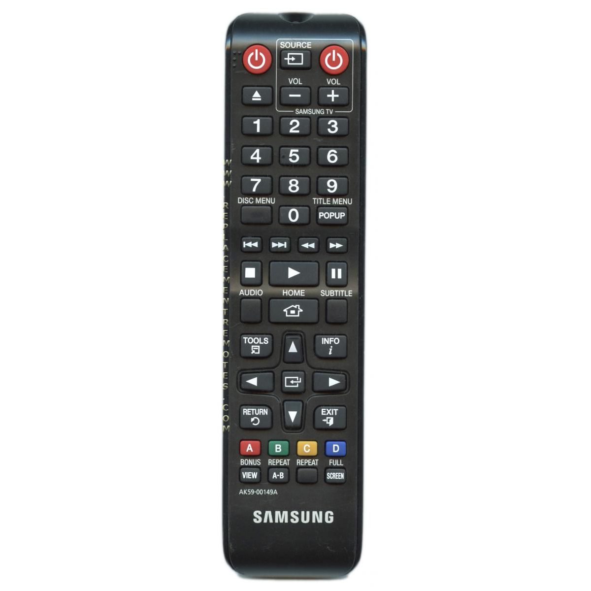 Samsung AK59-00149A Blu-ray Remote Control - AK5900149A