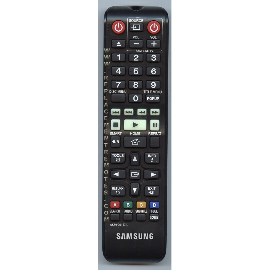 Control remoto para DVD Samsung AK5900167A - AK59-00167A