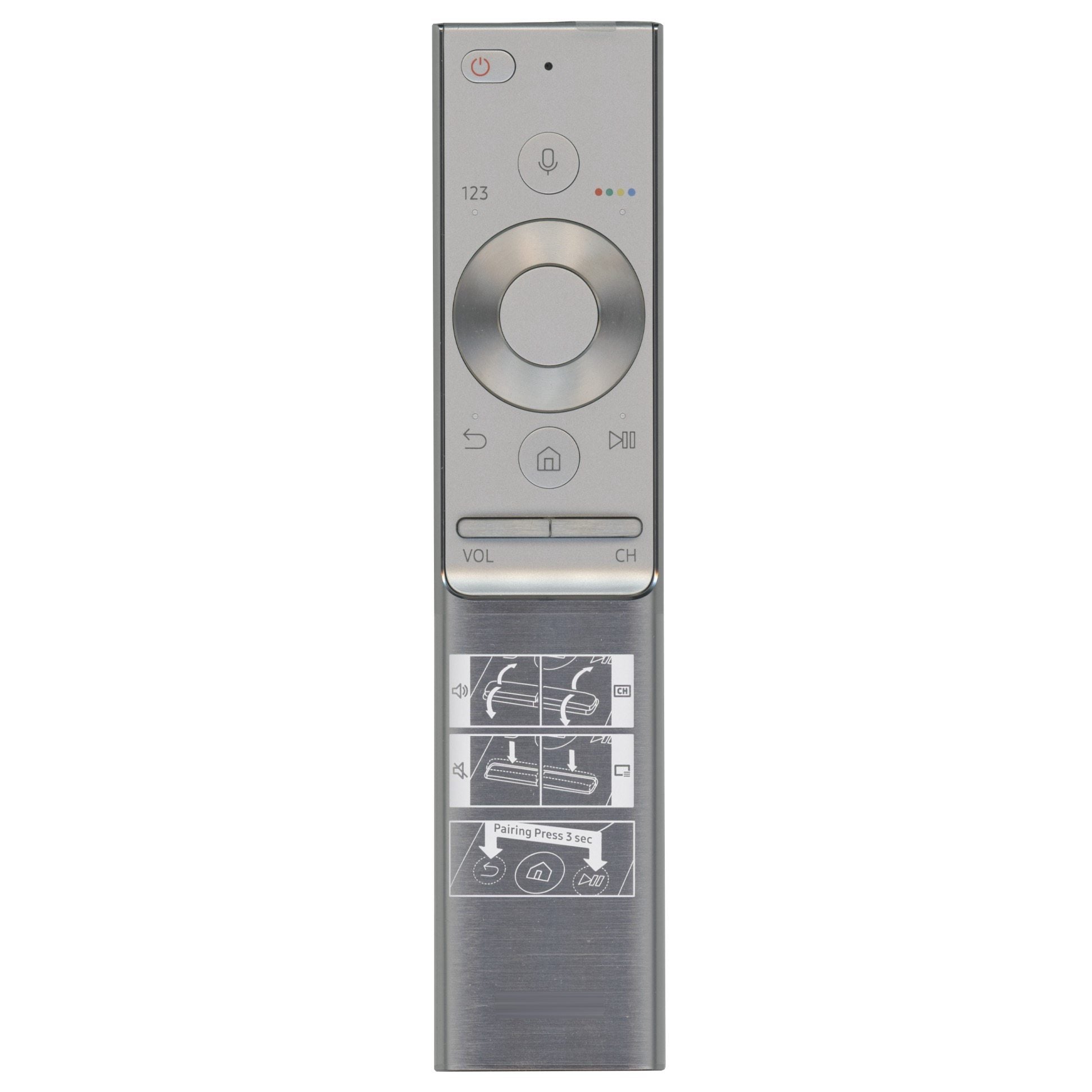 Samsung BN59-01265A RF VOICE TV Remote Control | Metal | Voice | RF and IR - BN5901265A