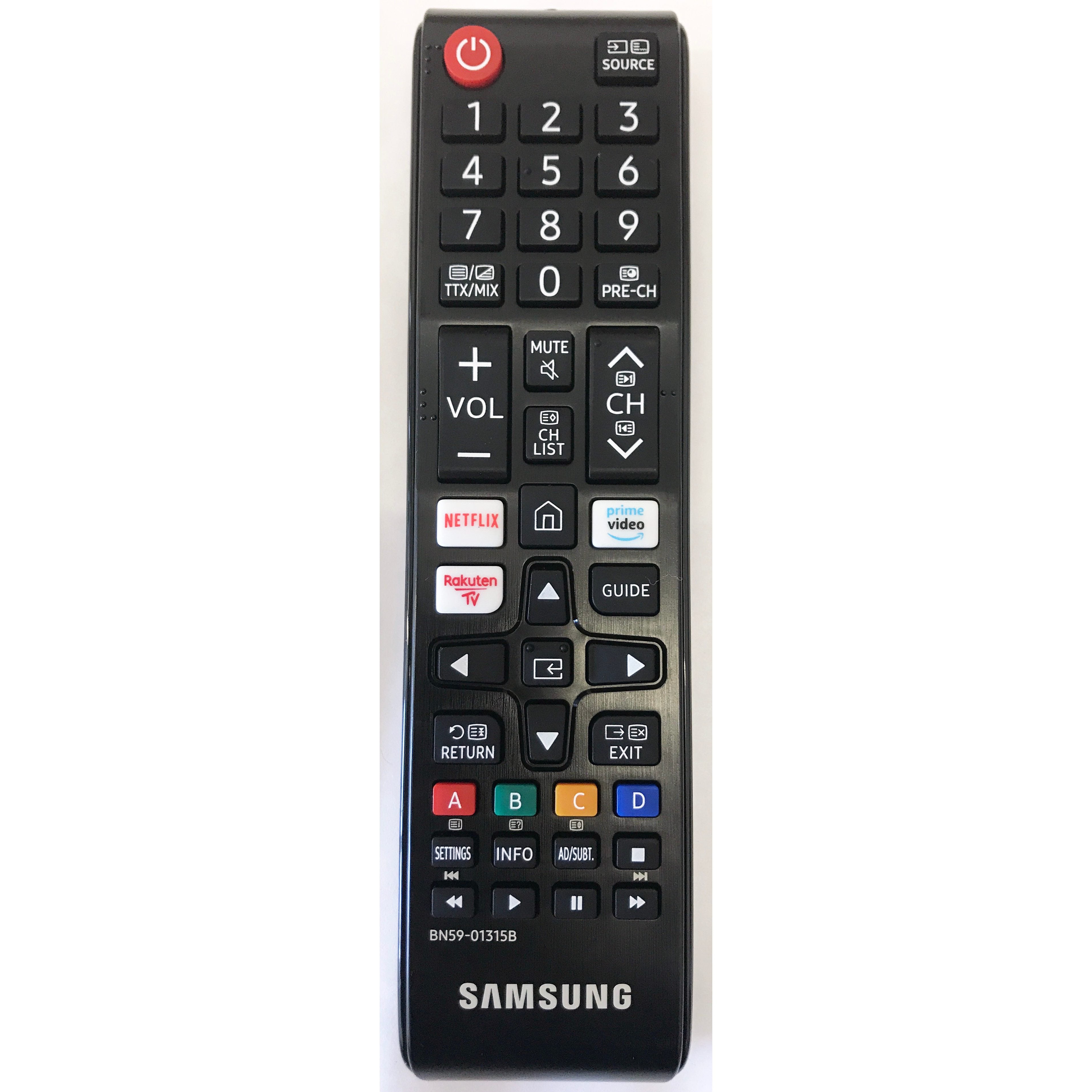 Samsung BN59-01315B European 2019 IR TV Remote Control | Netflix | Prime Video | Rakuten - BN5901315B