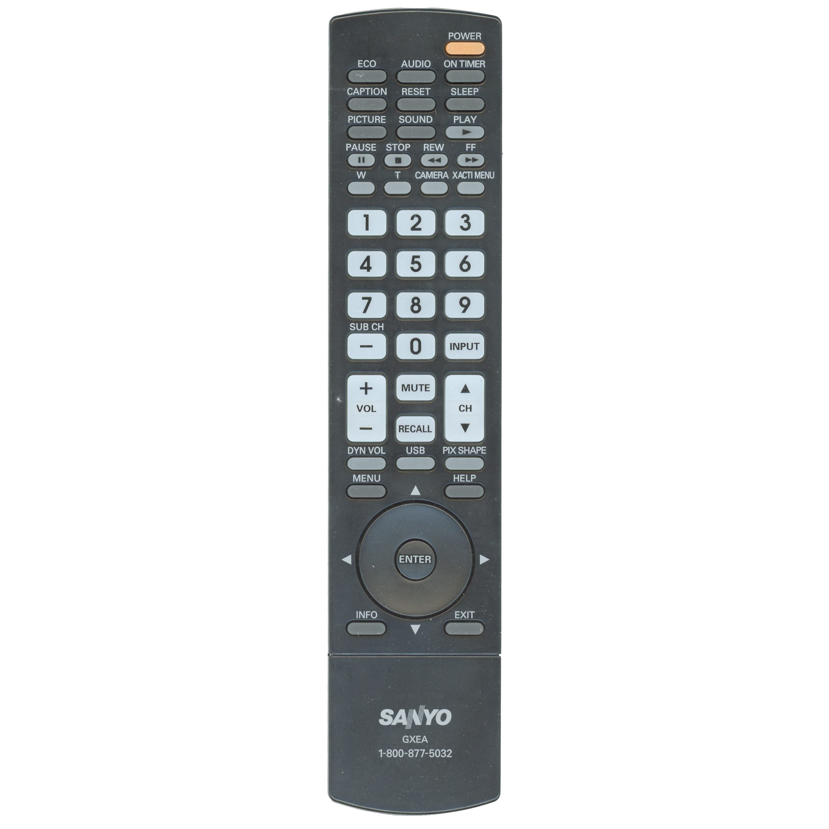 Control remoto para televisor Sanyo GXEA OEM - GXEA