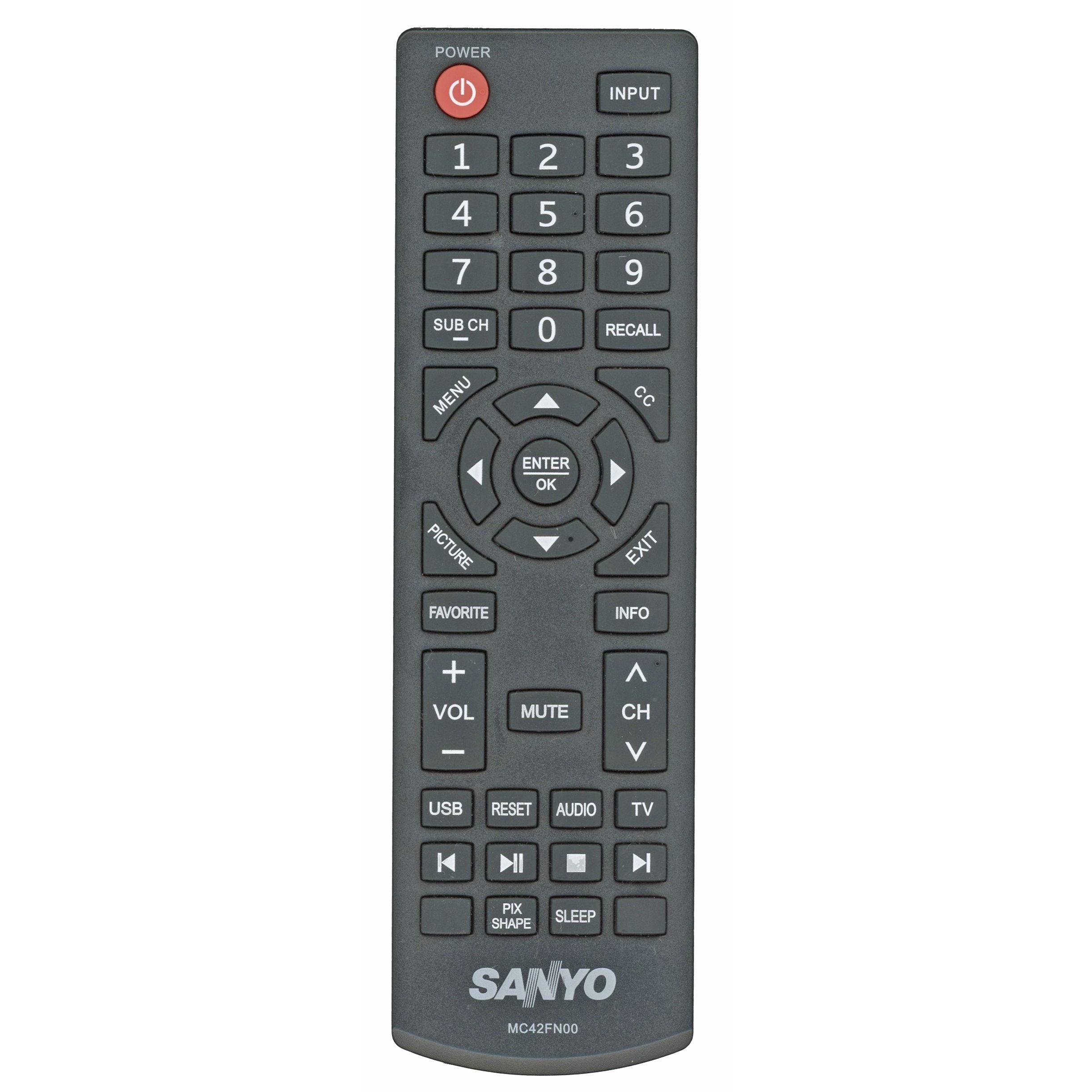 Control remoto para TV Sanyo MC42FN00