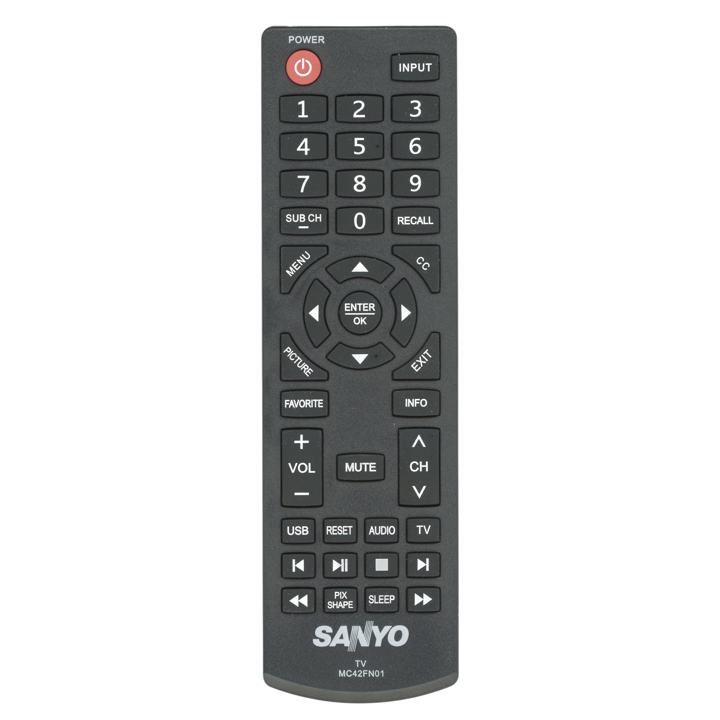 Control remoto para TV Sanyo MC42FN01