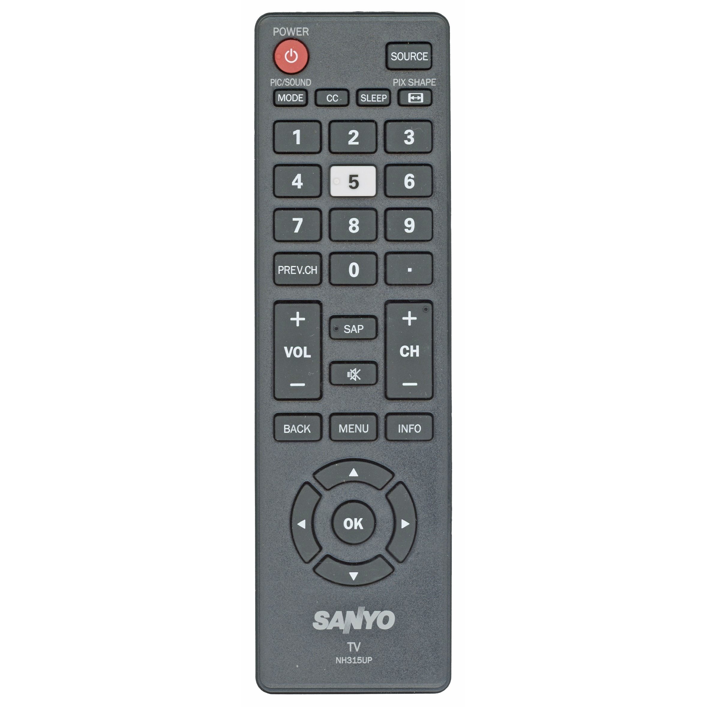 Control remoto del televisor Sanyo NH315UP