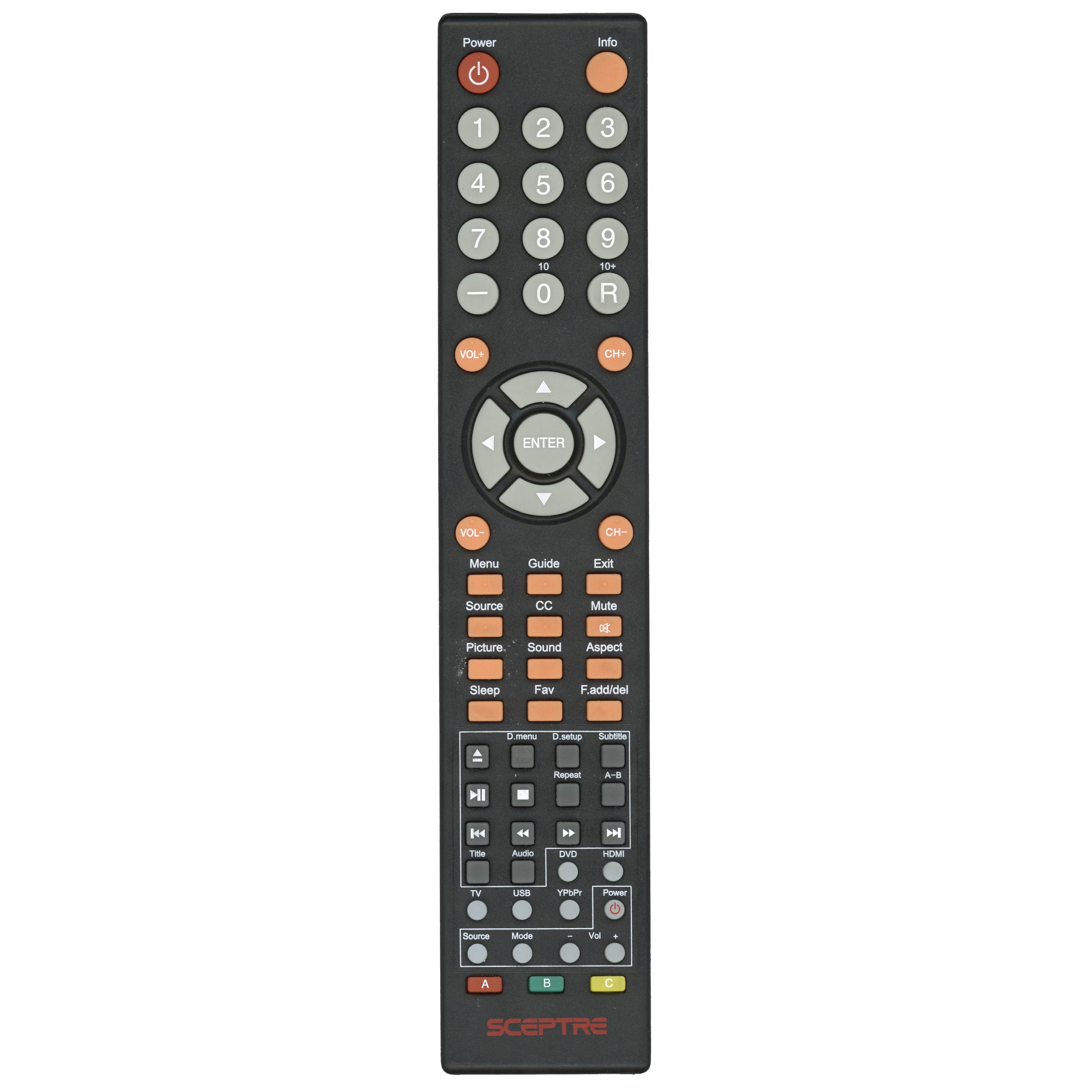 Télécommande TV/DVD Sceptre 8142026670002C