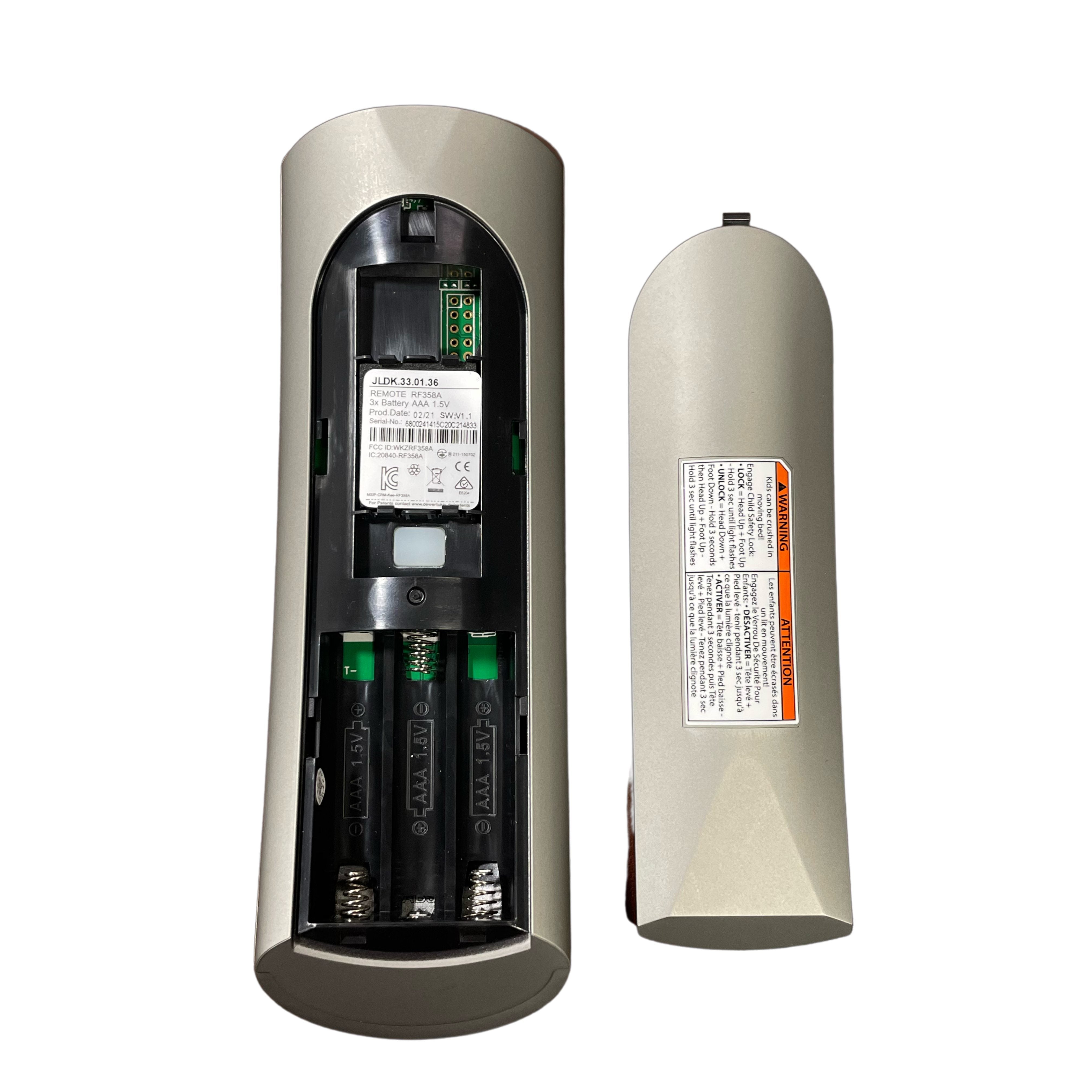 Télécommande pour lit réglable Sealy RF358A TEMPURPEDIC ERGO EXTENDED