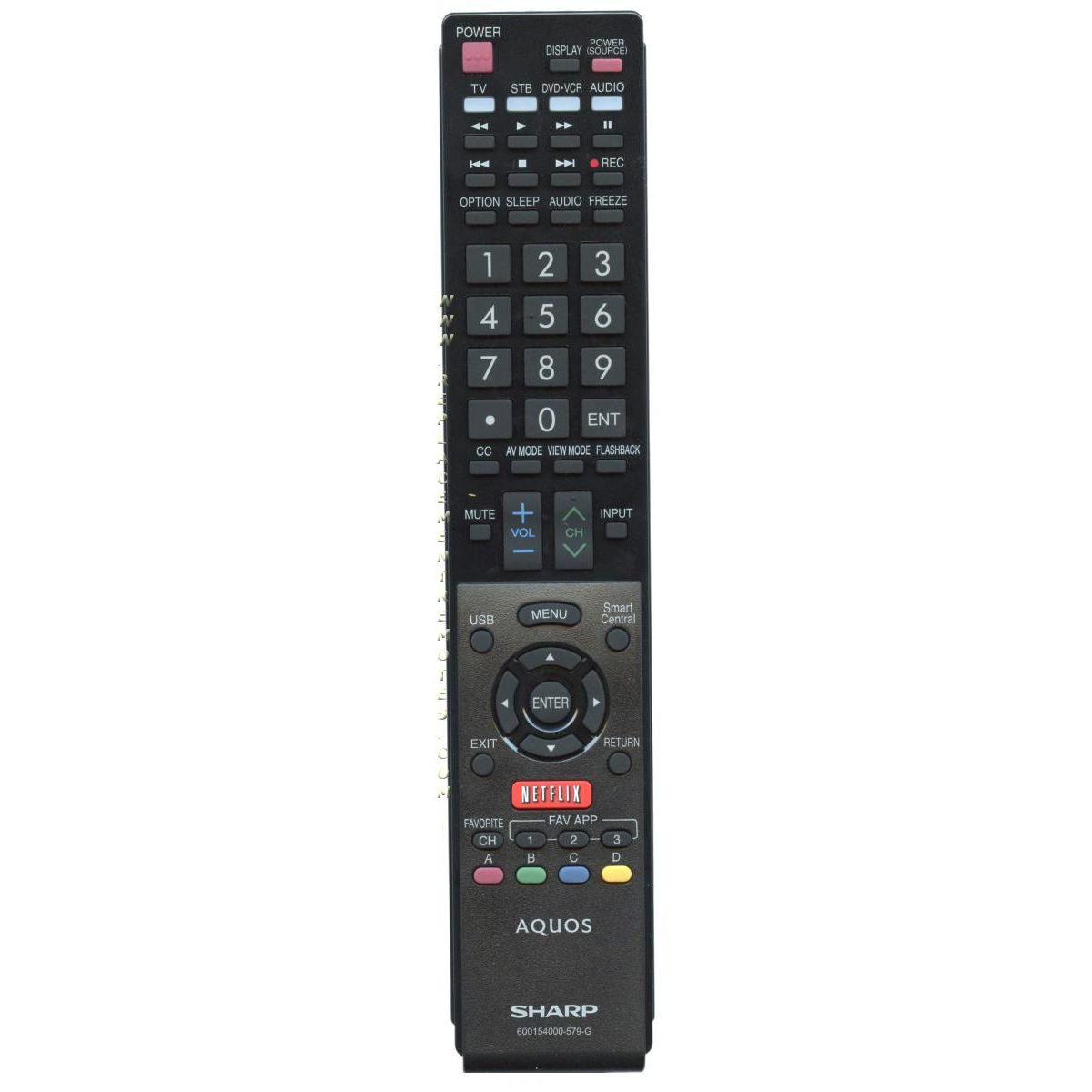 Control remoto para TV Sharp 600154000579G