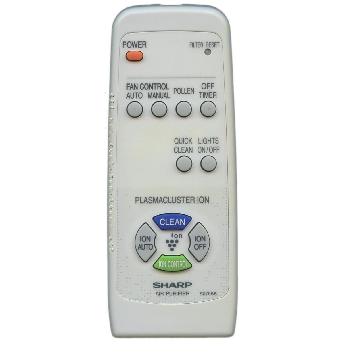 Control remoto del aire acondicionado Sharp CRMCA075KKEA