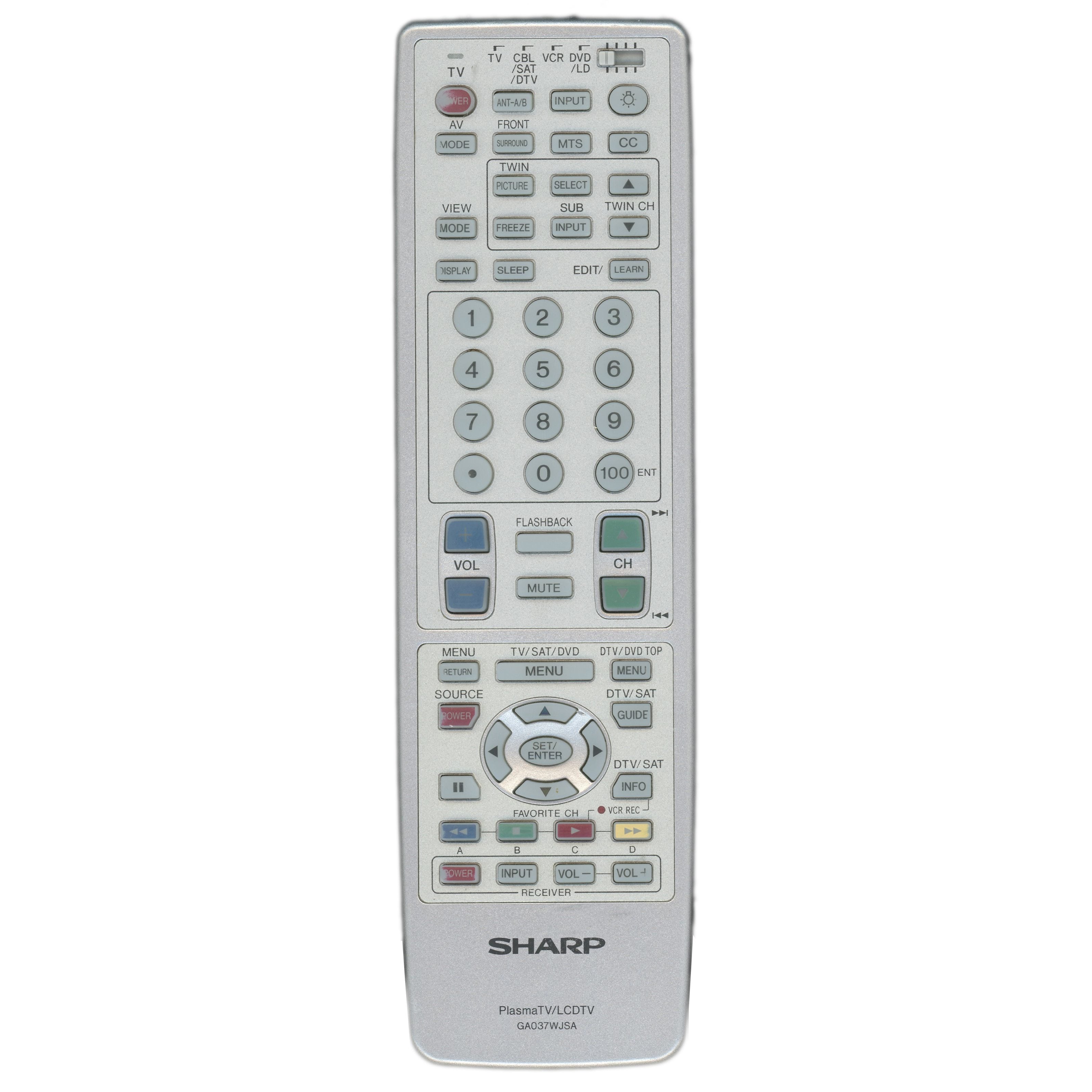 Control remoto para televisor Sharp GA037WJSA