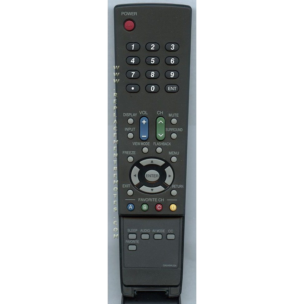 Control remoto para televisor Sharp GA549WJSA