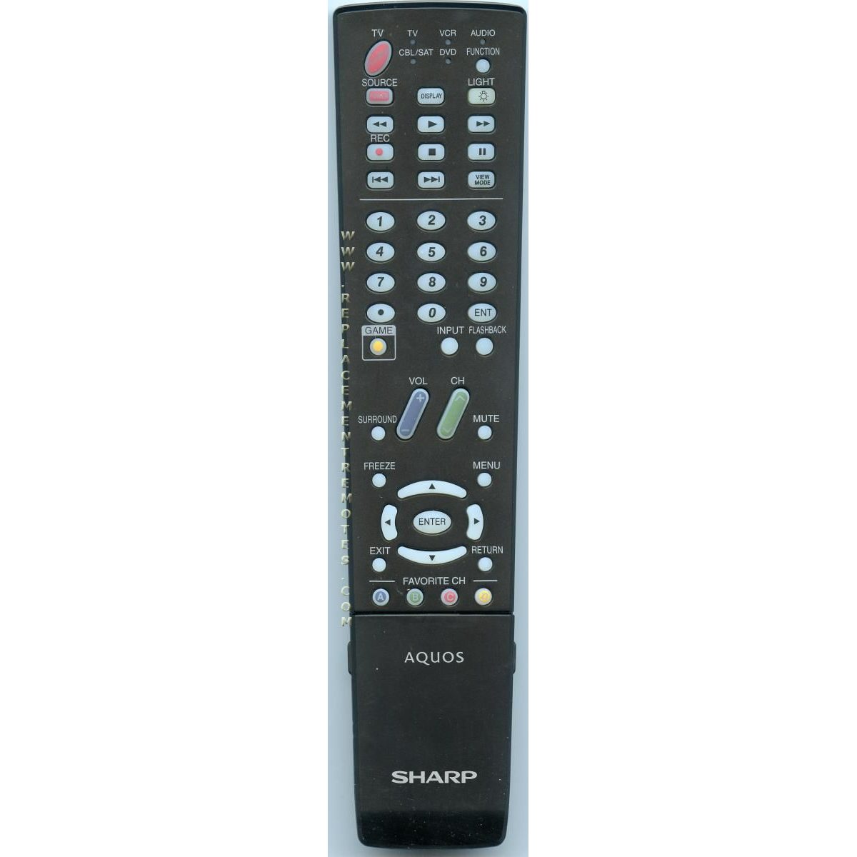 Sharp GA551WJSA TV Remote Control