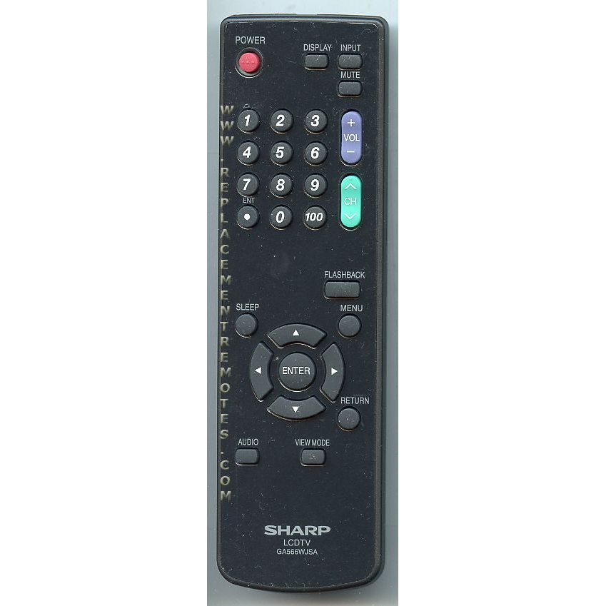 Sharp GA566WJSA TV Remote Control