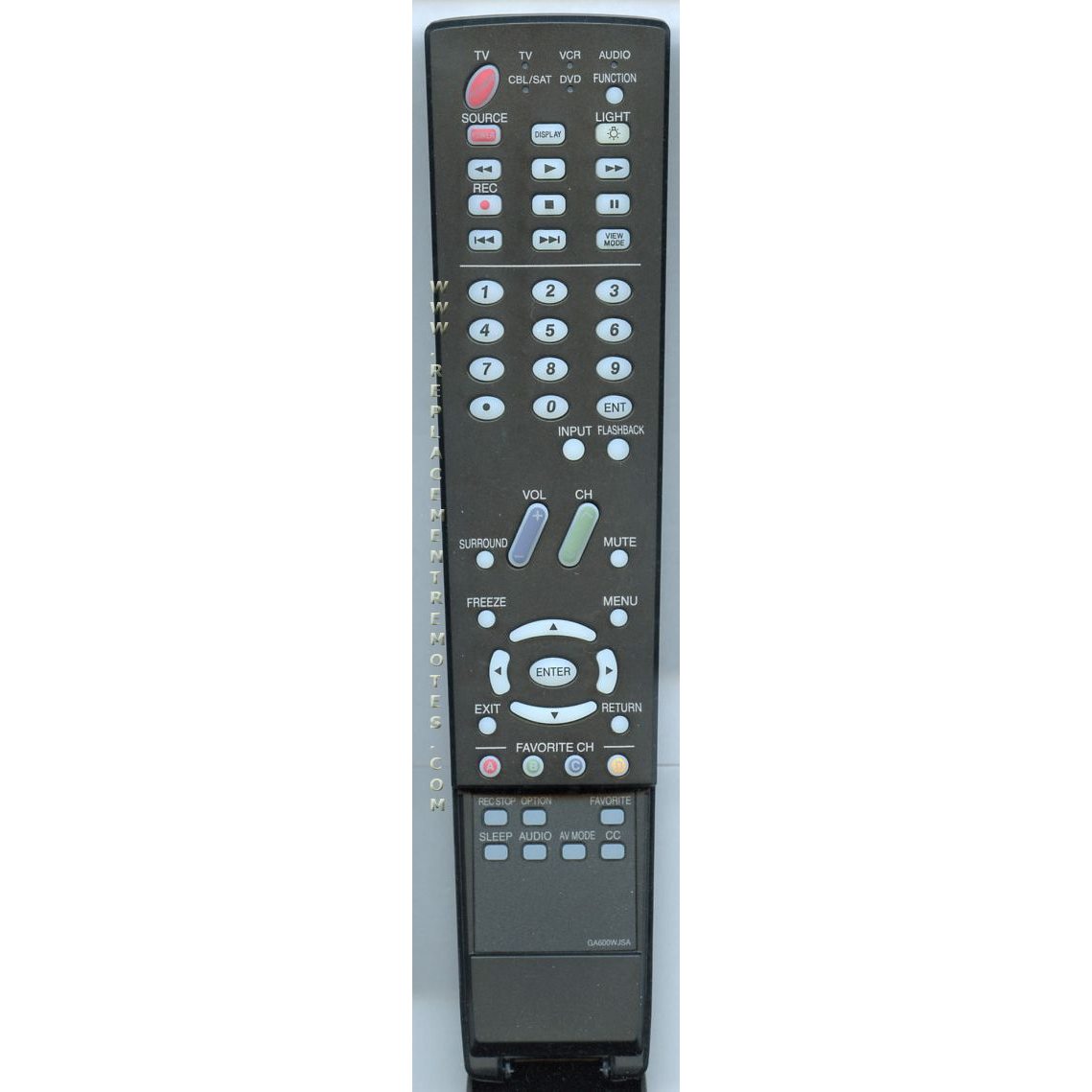 Control remoto para televisor Sharp GA600WJSA