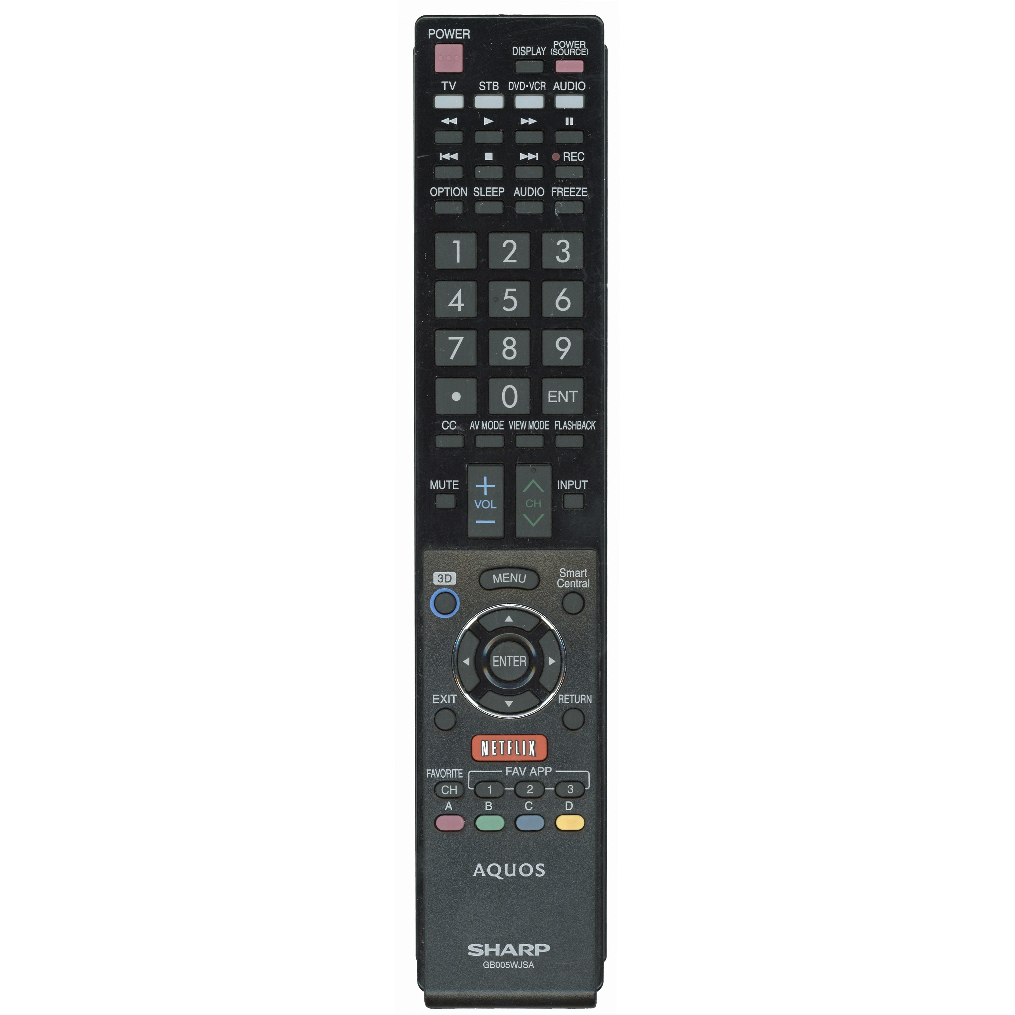 Control remoto para TV Sharp GB005WJSA