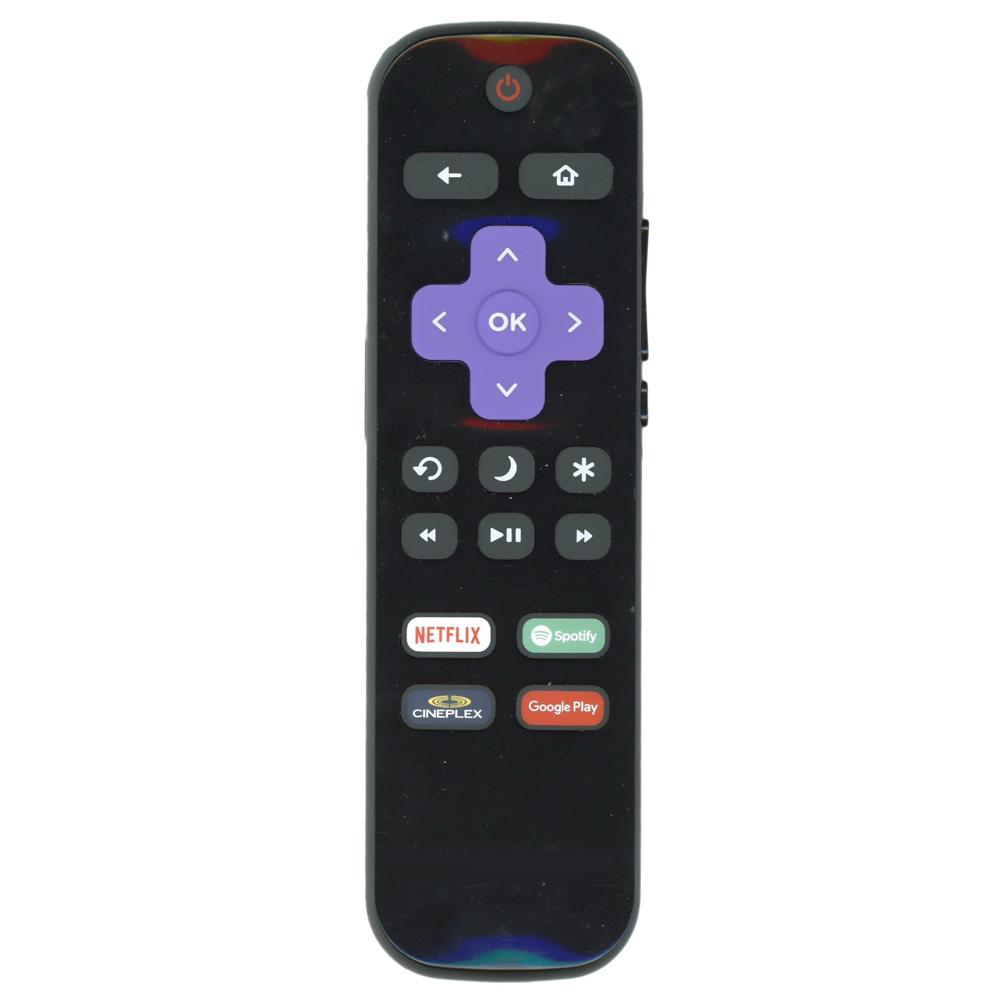 Sharp LC-RCRCA-18 Roku TV Remote Control | Canada | Netflix | Spotify | Cineplex | Google Play - LCRCRCA18