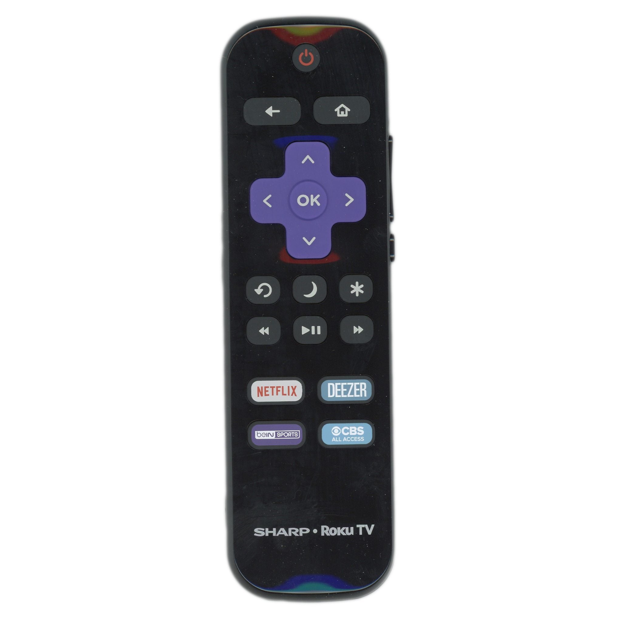 Sharp LC-RCRUDCA-20A ROKU TV Remote Control | Canada | Netflix | Deezer | Bein Sports | CBS - LCRCRUDCA20A