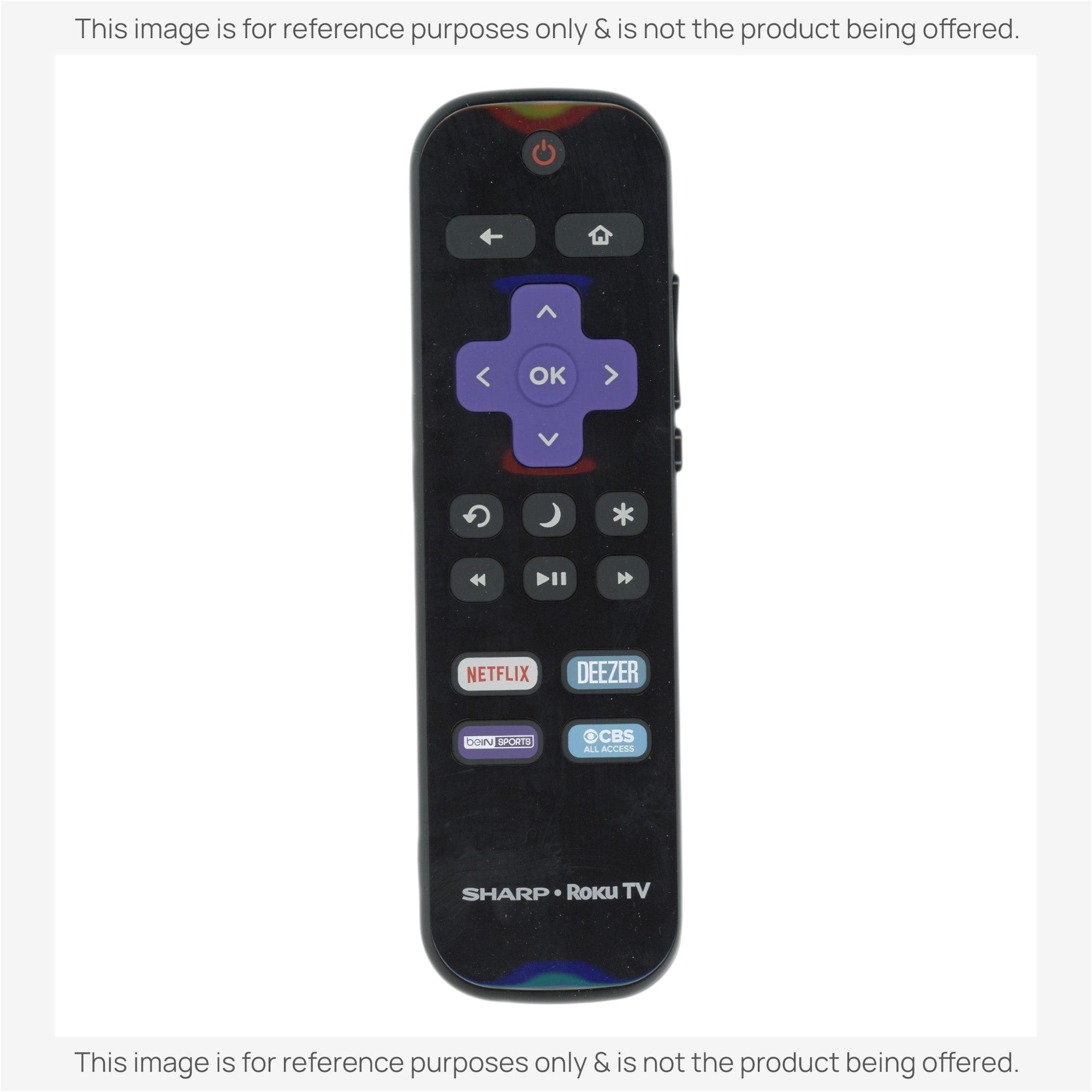 Télécommande pour téléviseur Roku Sharp LC-RCRUDCA-20A | Canada | Netflix | Deezer | Bein Sports | CBS - LCRCRUDCA20A