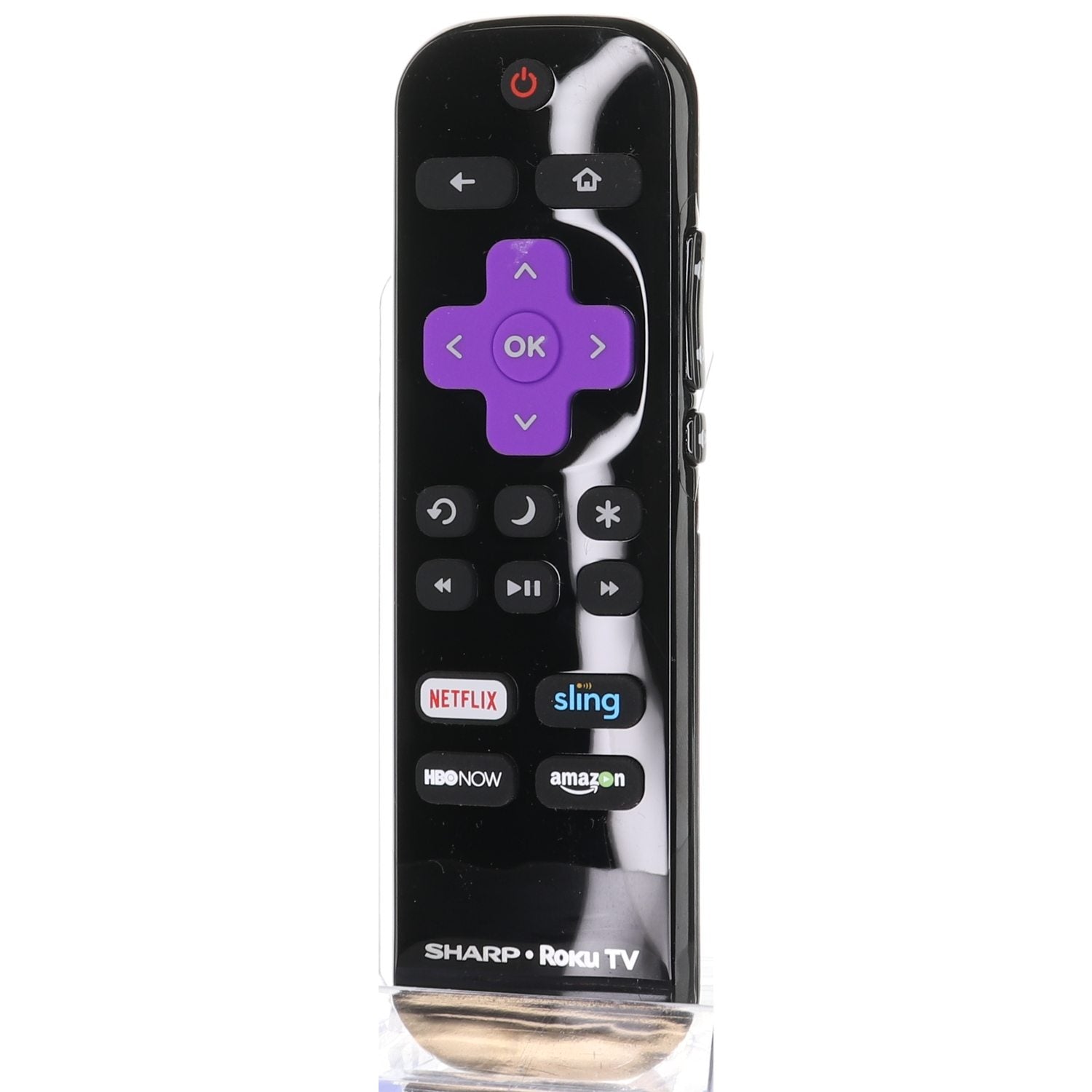 Sharp LC-RCRUS-17 Roku TV Remote Control | 2016 | Netflix | Sling | HBO Now | Amazon - LCRCRUS17