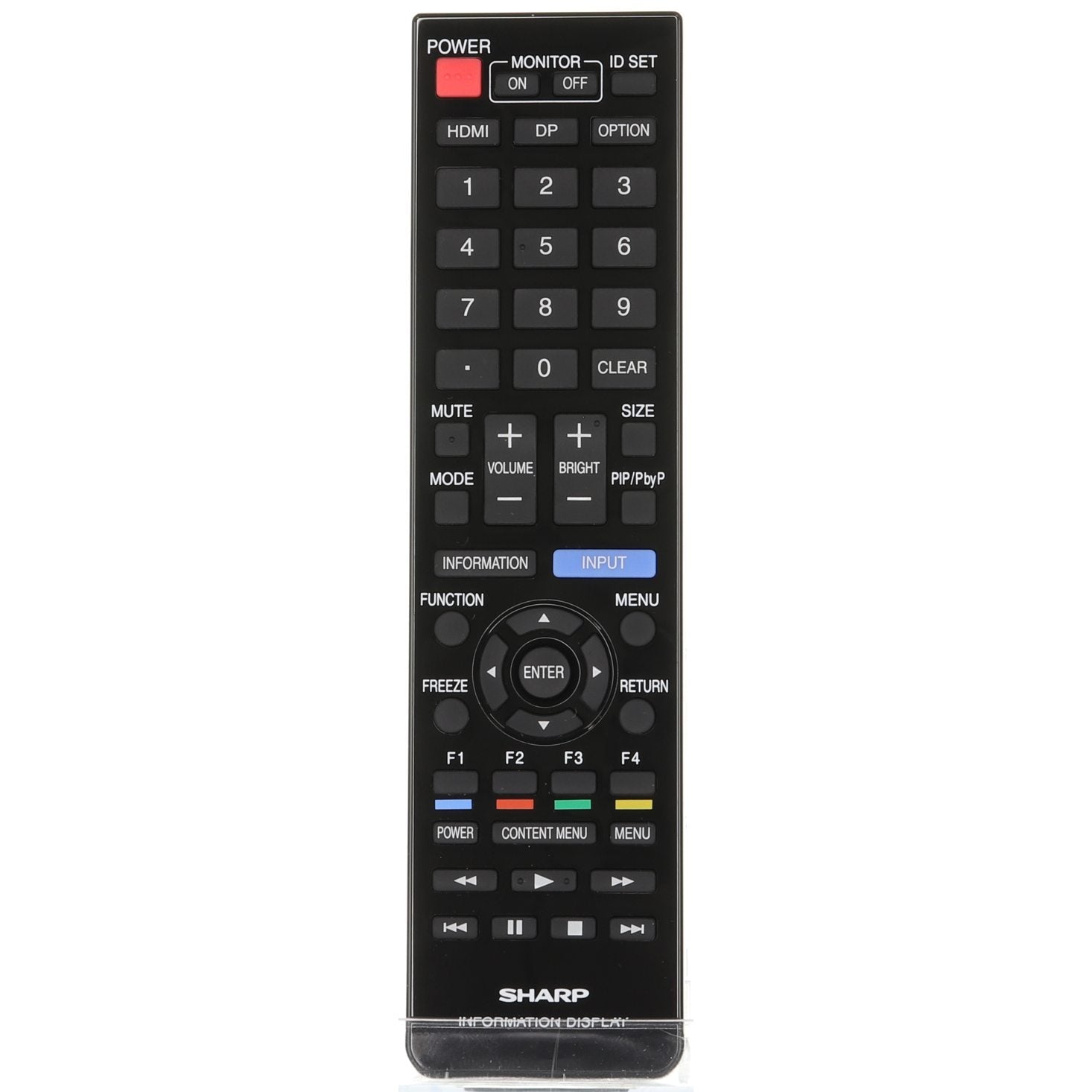 Control remoto del monitor Sharp RRMCG1019MPPZ