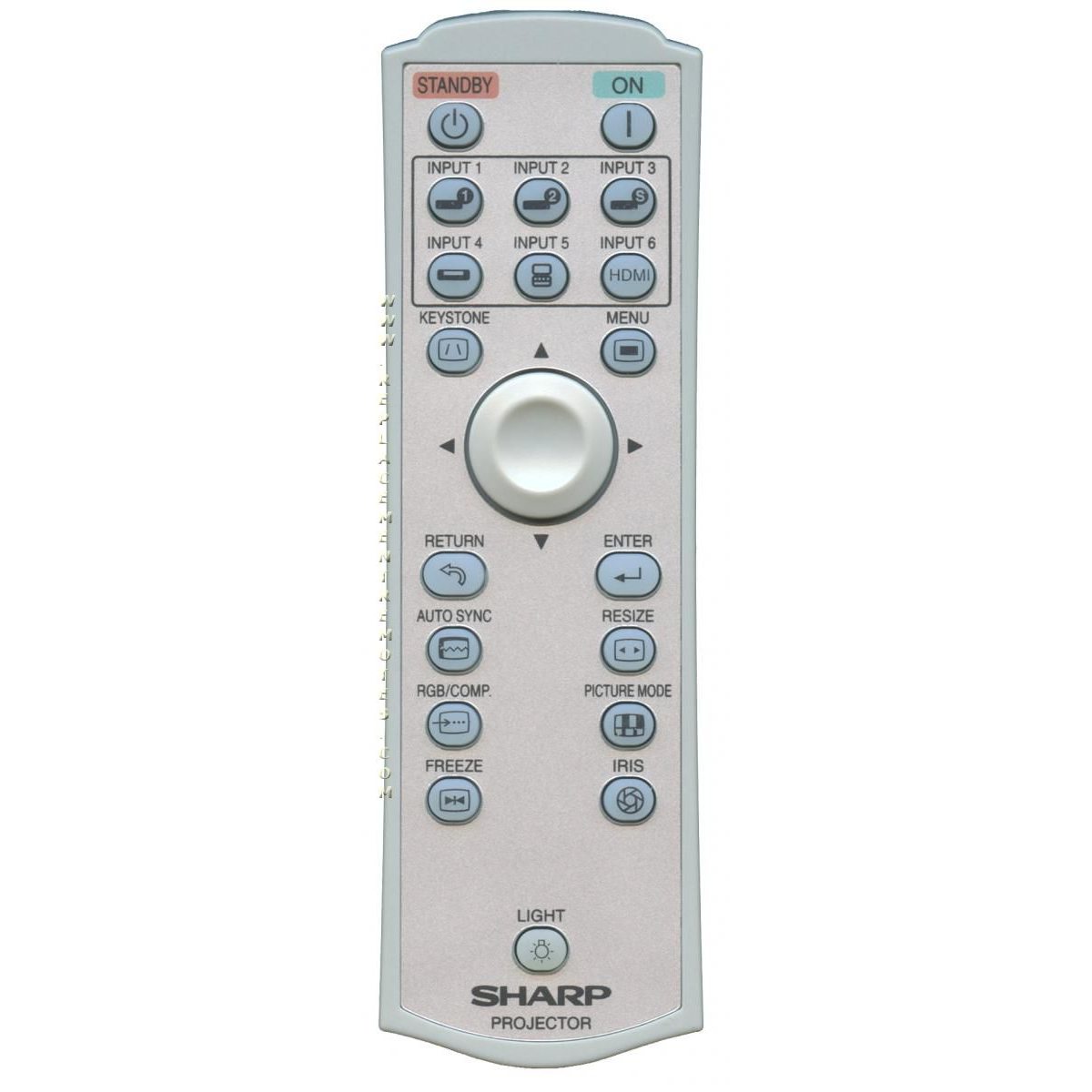 Télécommande pour projecteur Sharp RRMCGA543WJSB
