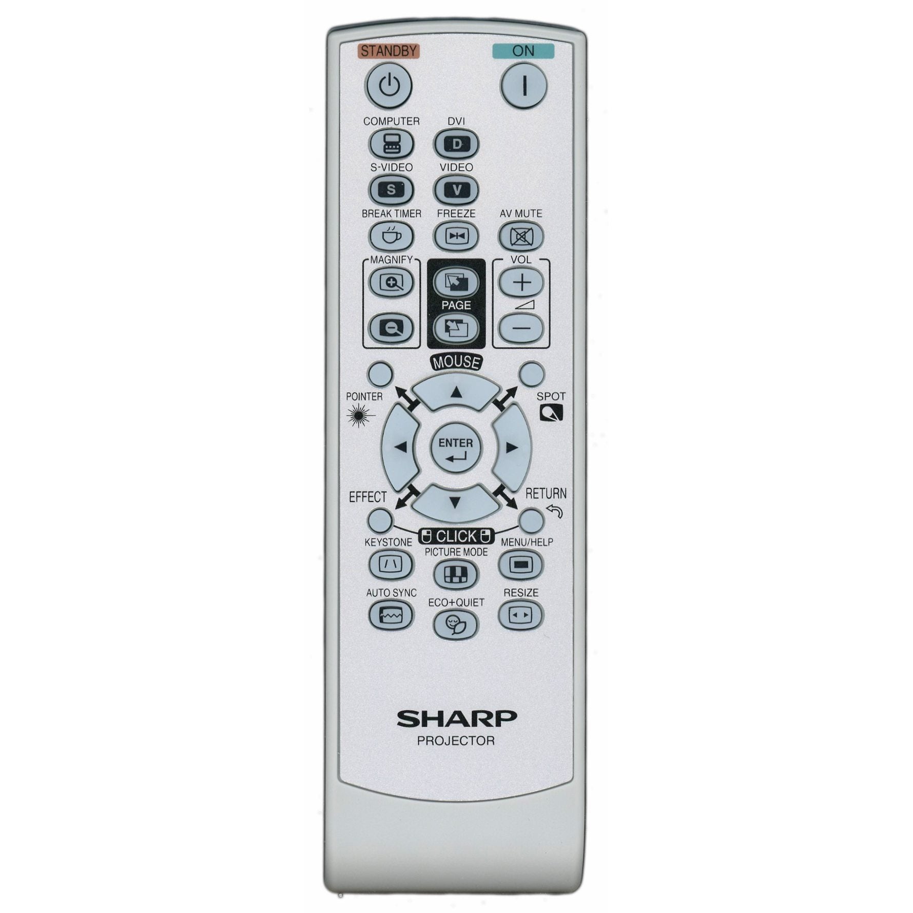 Télécommande pour projecteur Sharp RRMCGA662WJSA