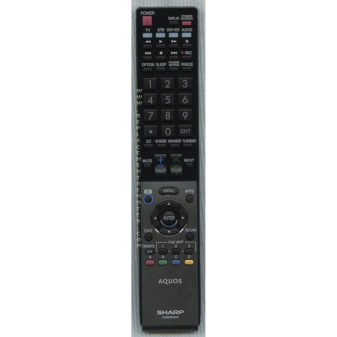 Télécommande pour téléviseur Sharp RRMCGA890WJSA