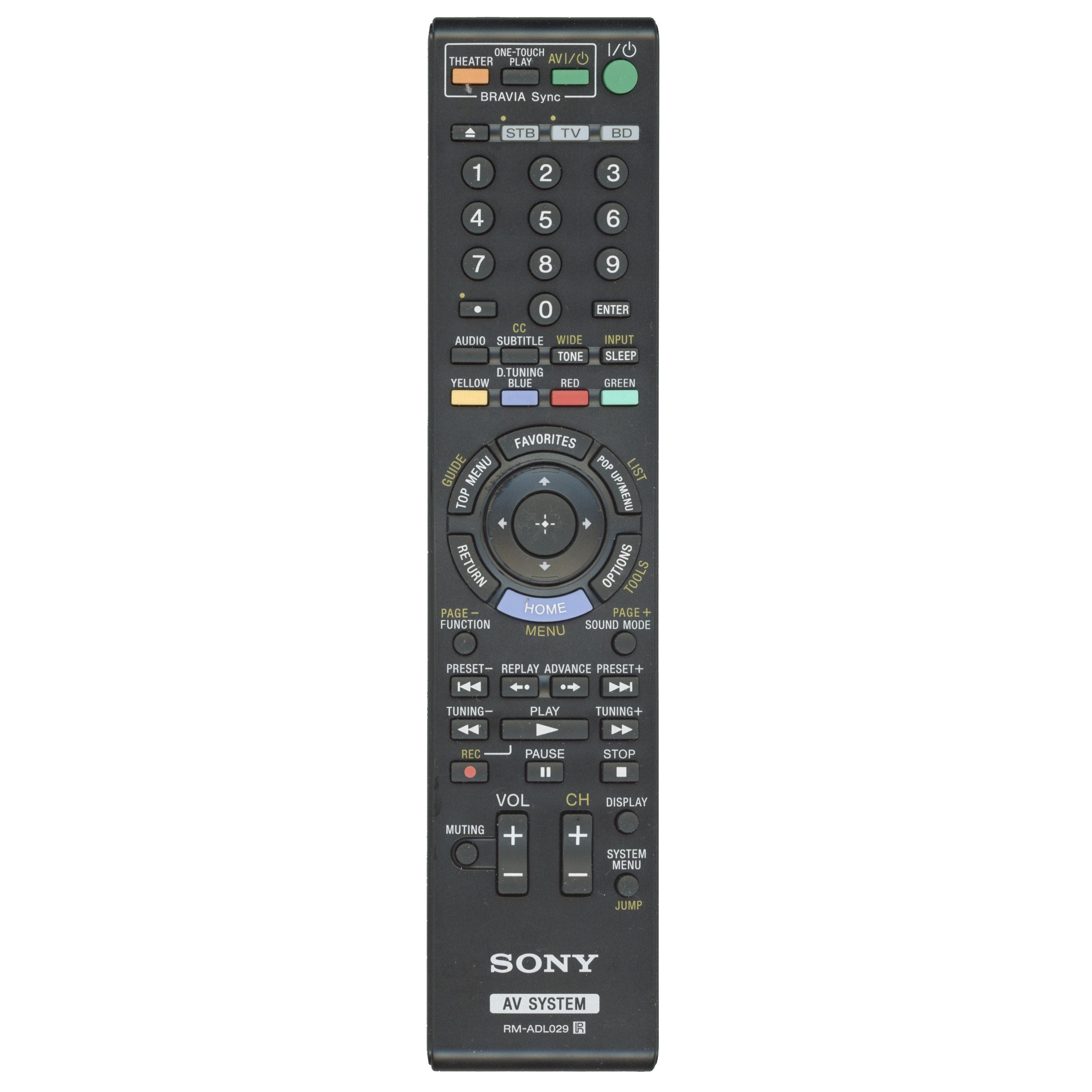 Télécommande pour home cinéma Sony RMADL029