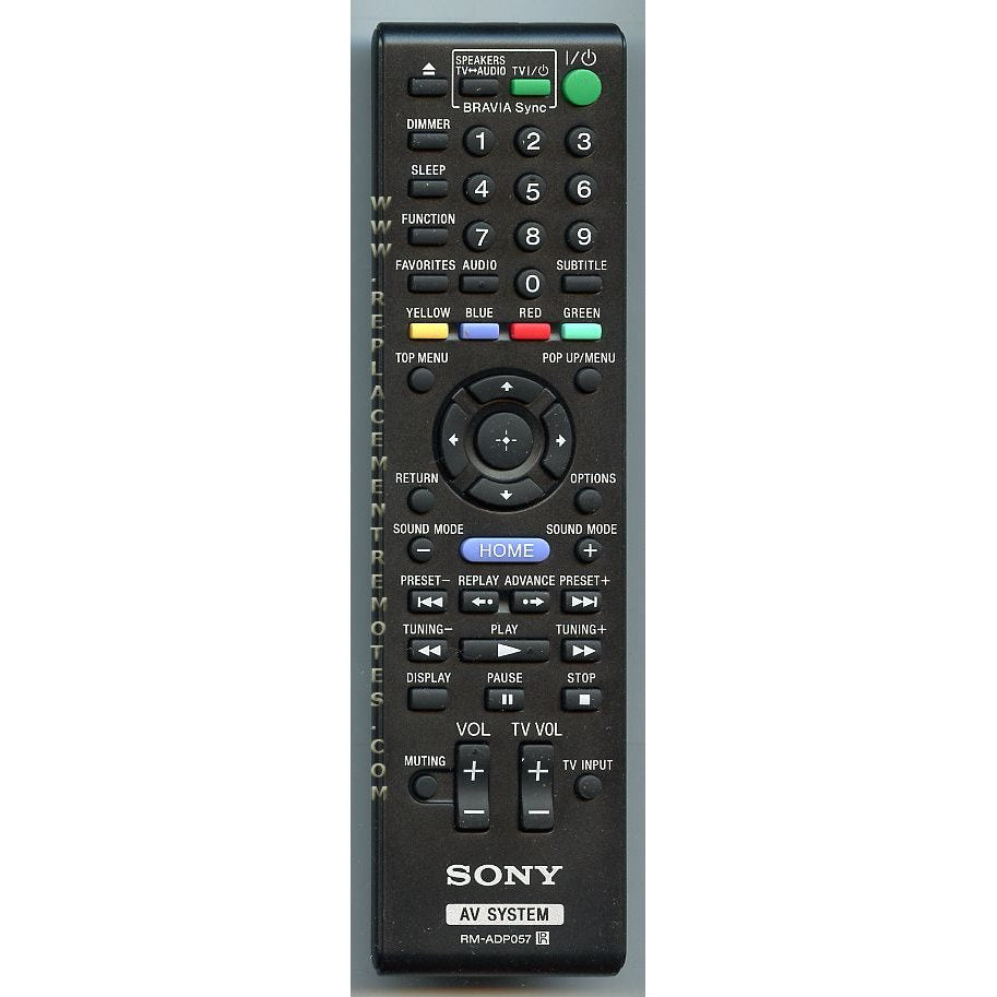 Sony RM-ADP057 Receiver Remote Control - RMADP057