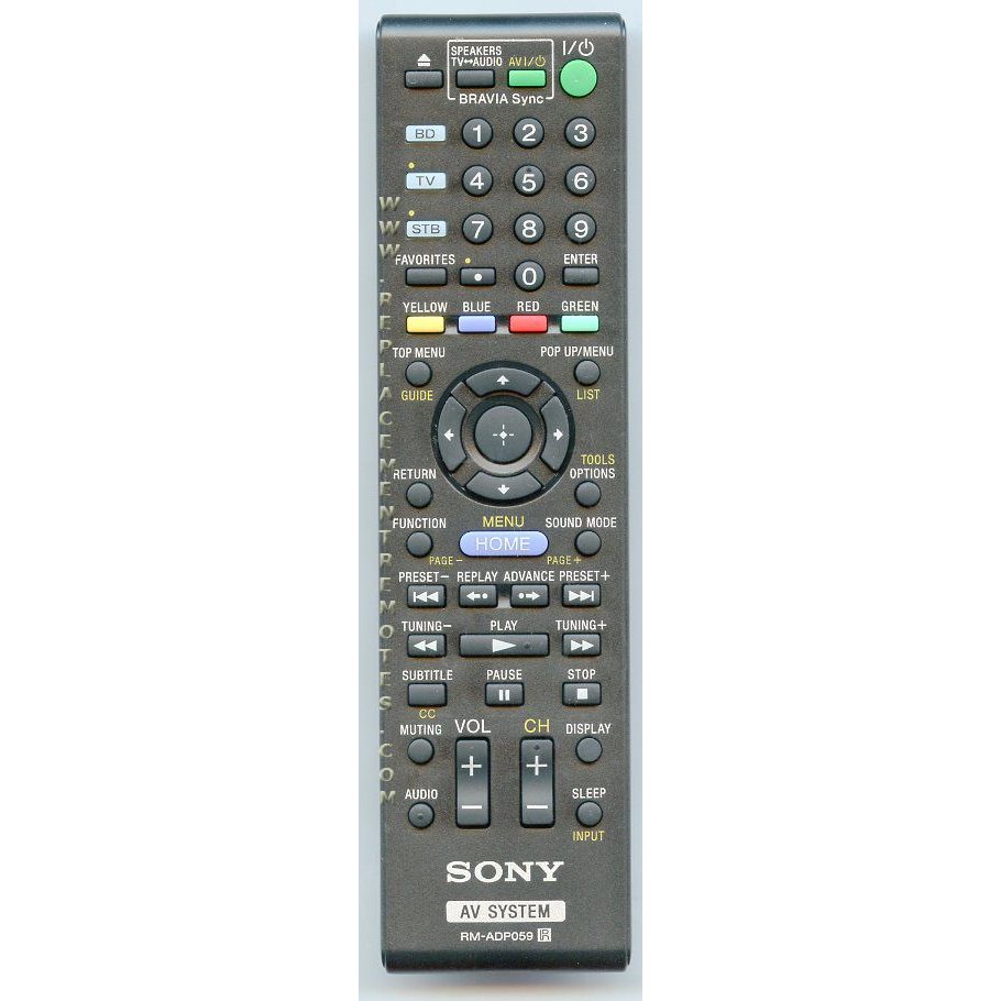 Control remoto de Blu-ray Sony RMADP059
