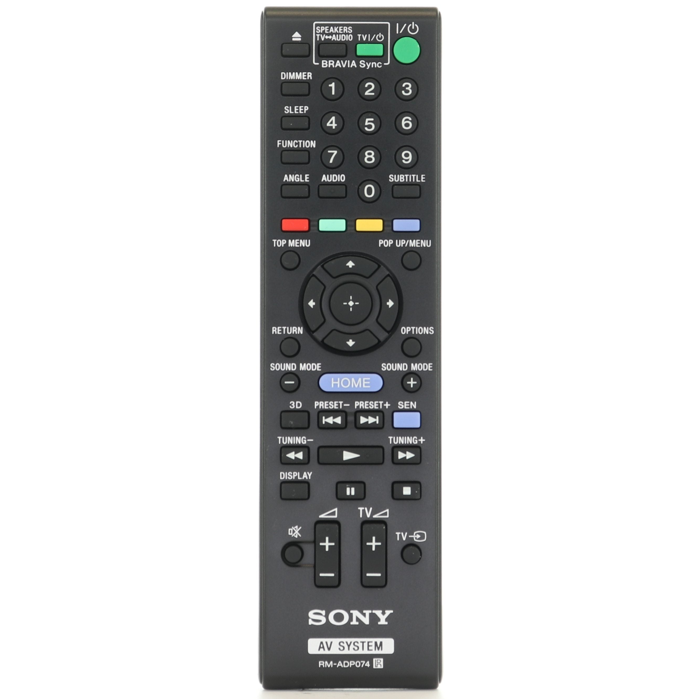 Télécommande du récepteur Sony RMADP074