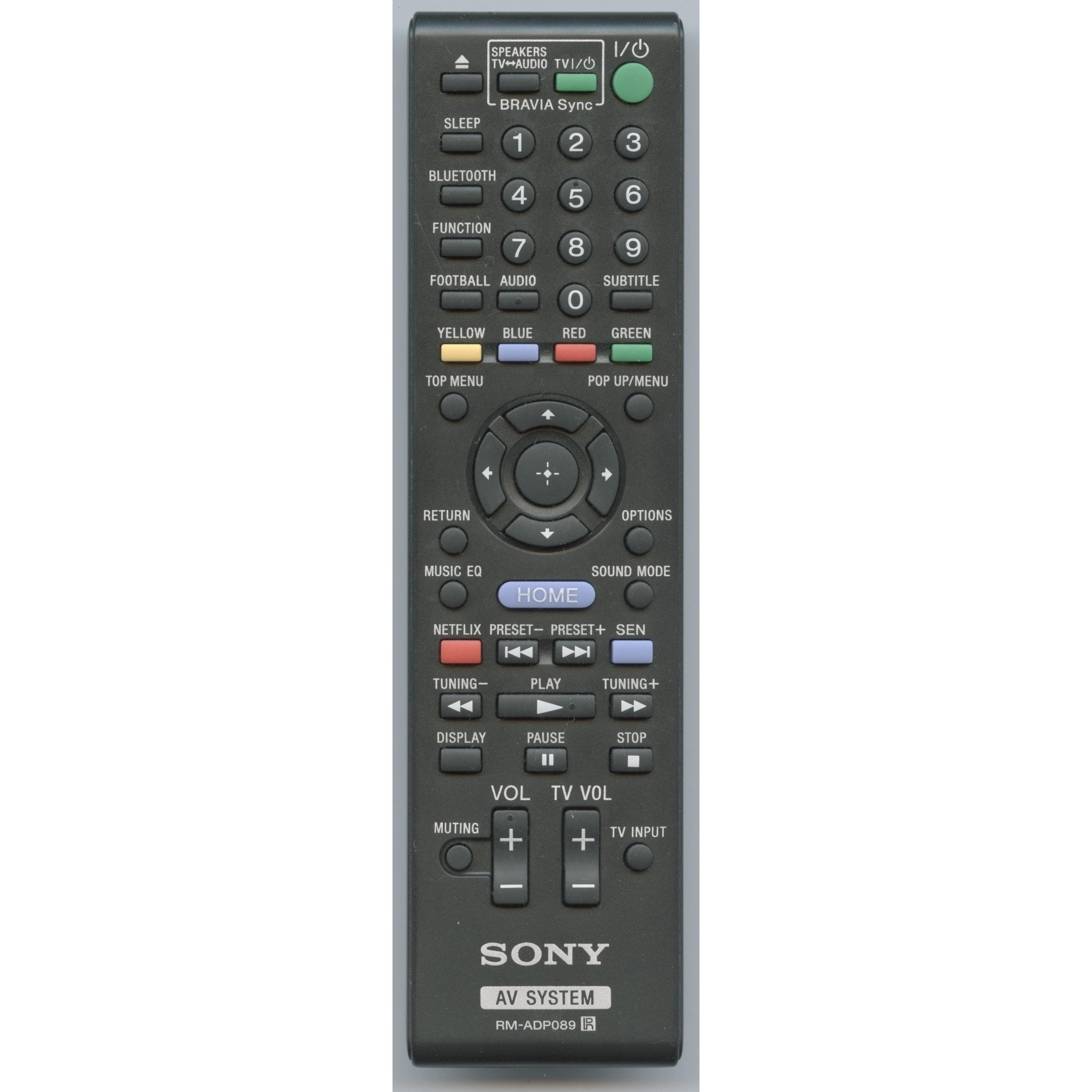 Sony RM-ADP089 Receiver Remote Control - RMADP089