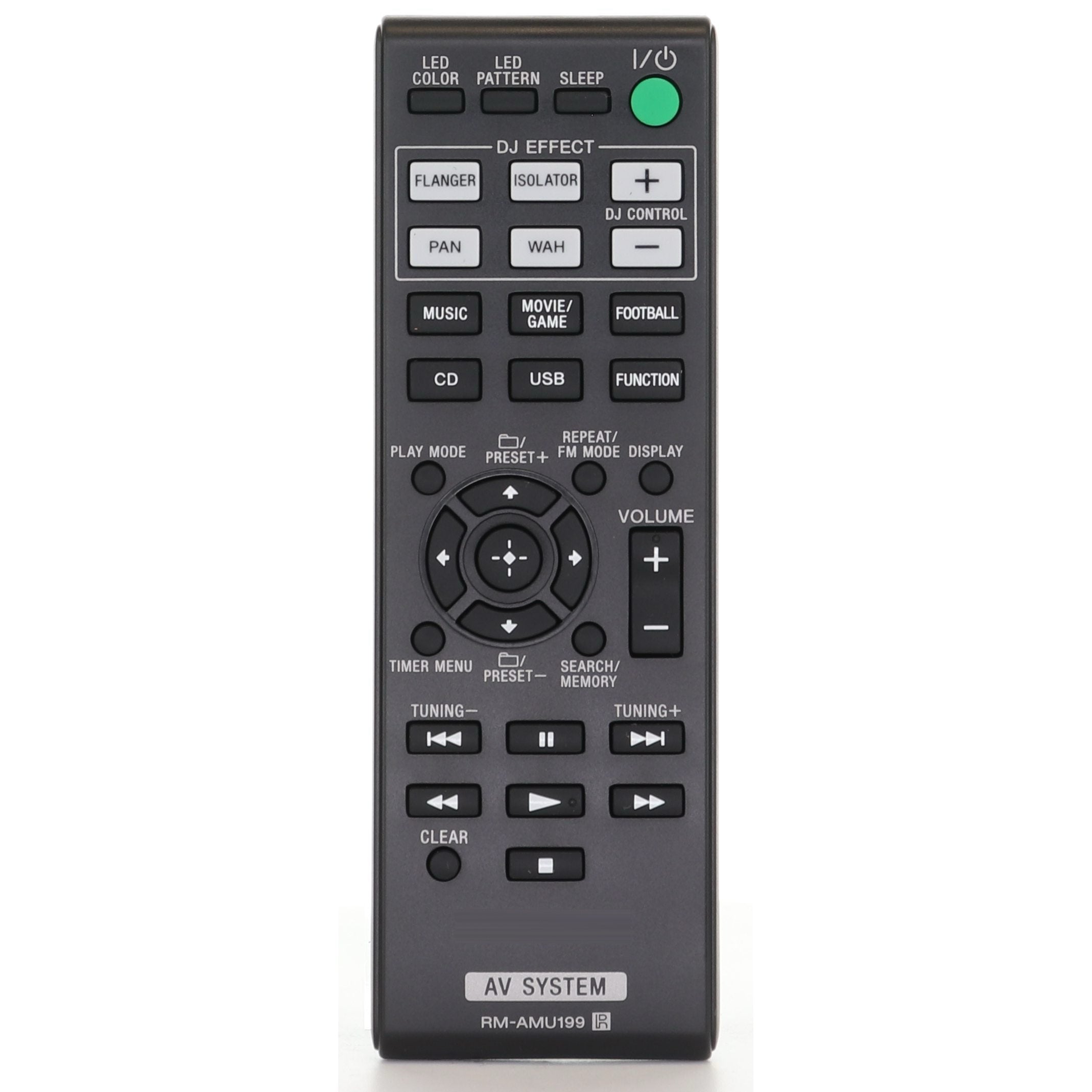 Sony RM-AMU199 Receiver Remote Control - RMAMU199