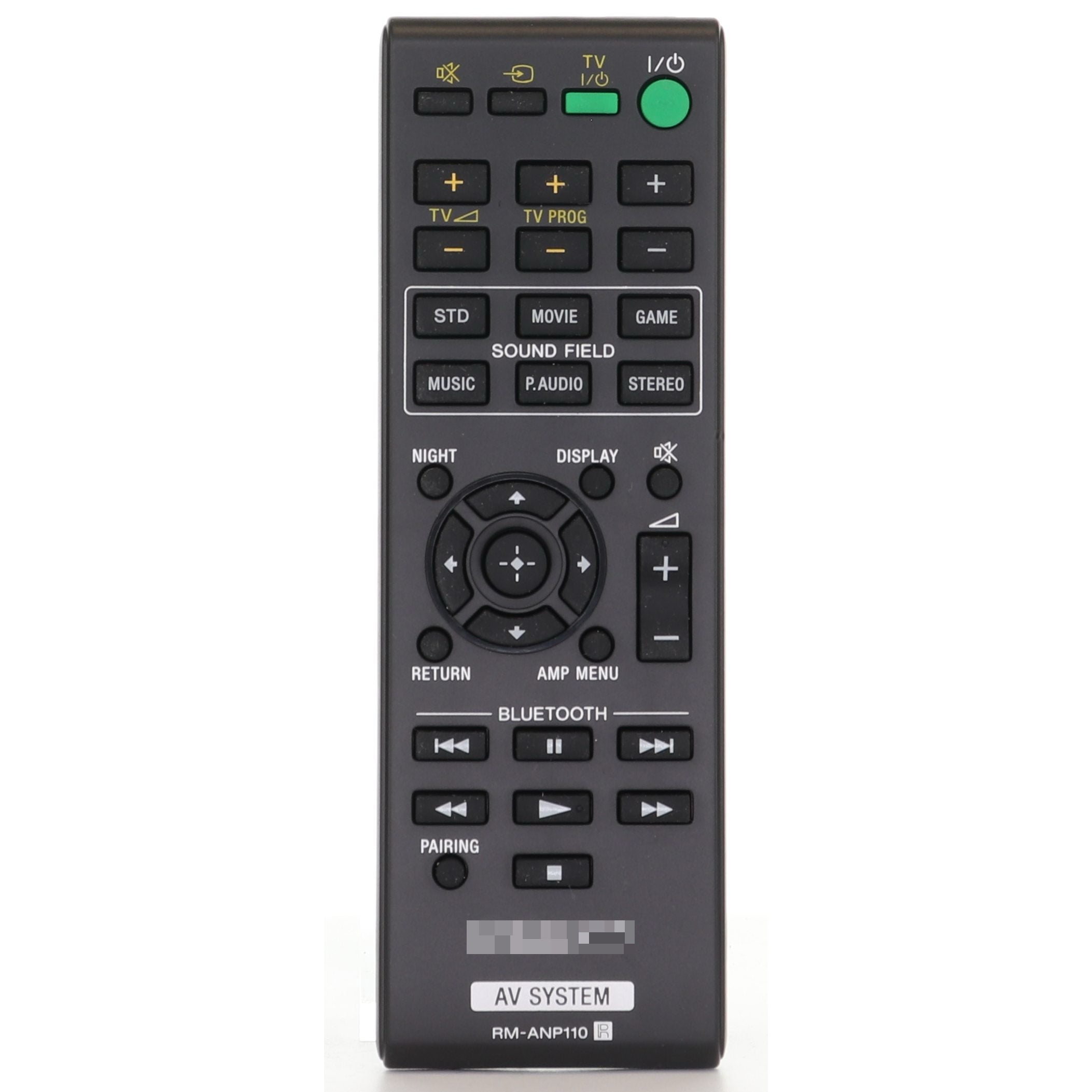 Control remoto de audio para sistema de cine en casa Sony RMANP110/RMANP109 - 988518850