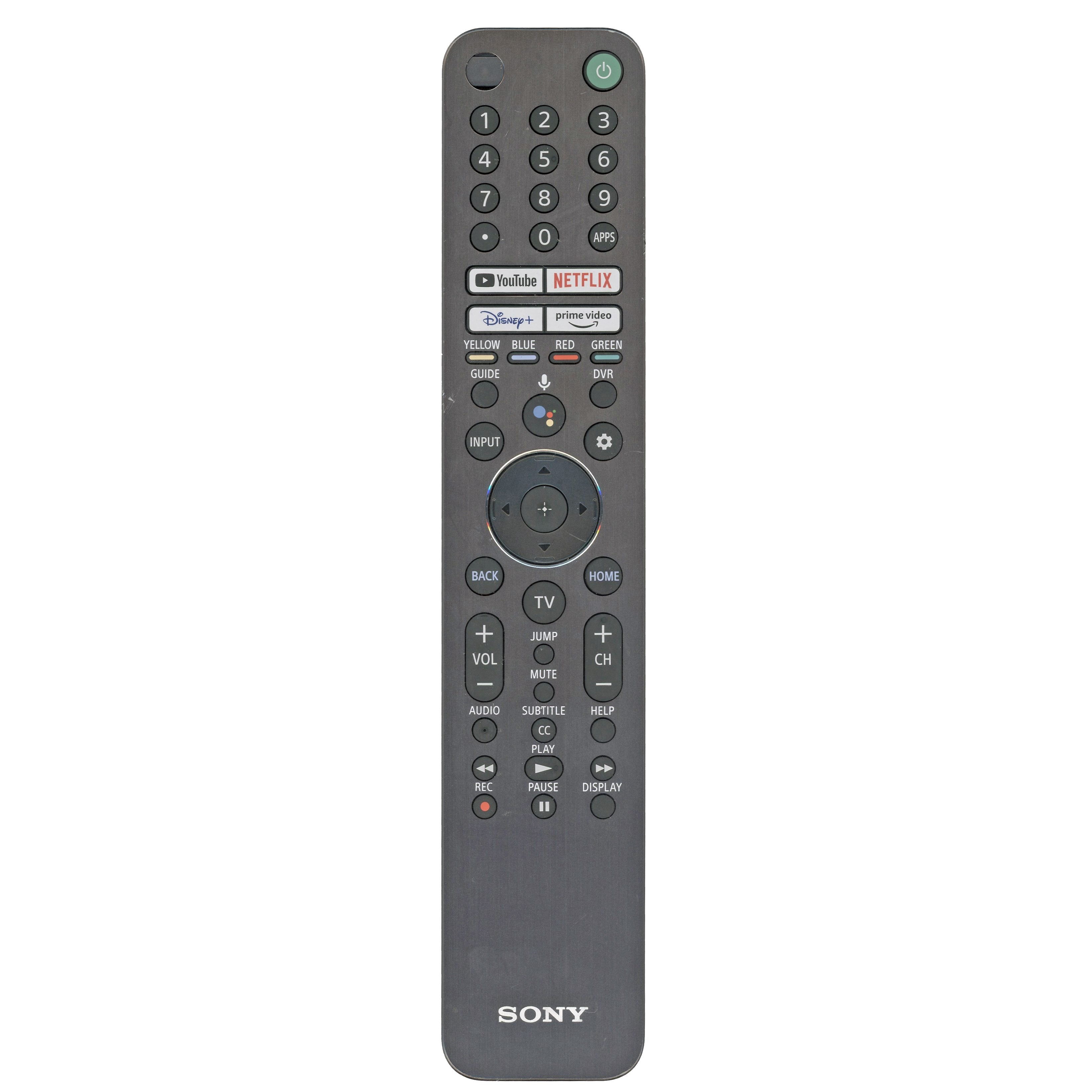 Sony RMF-TX621U Backlit Smart TV Remote Control with Voice | Metal Front - 1-009-947-11