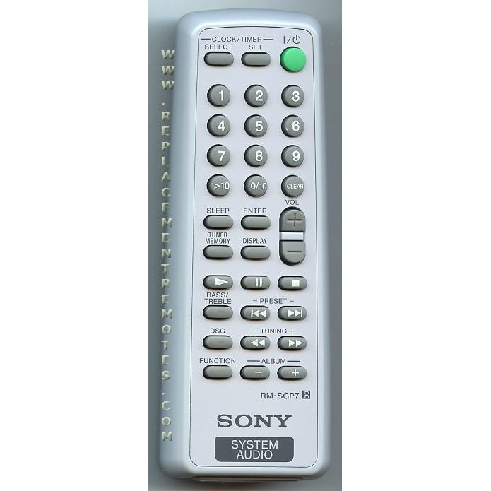 Télécommande audio Sony RMSGP7
