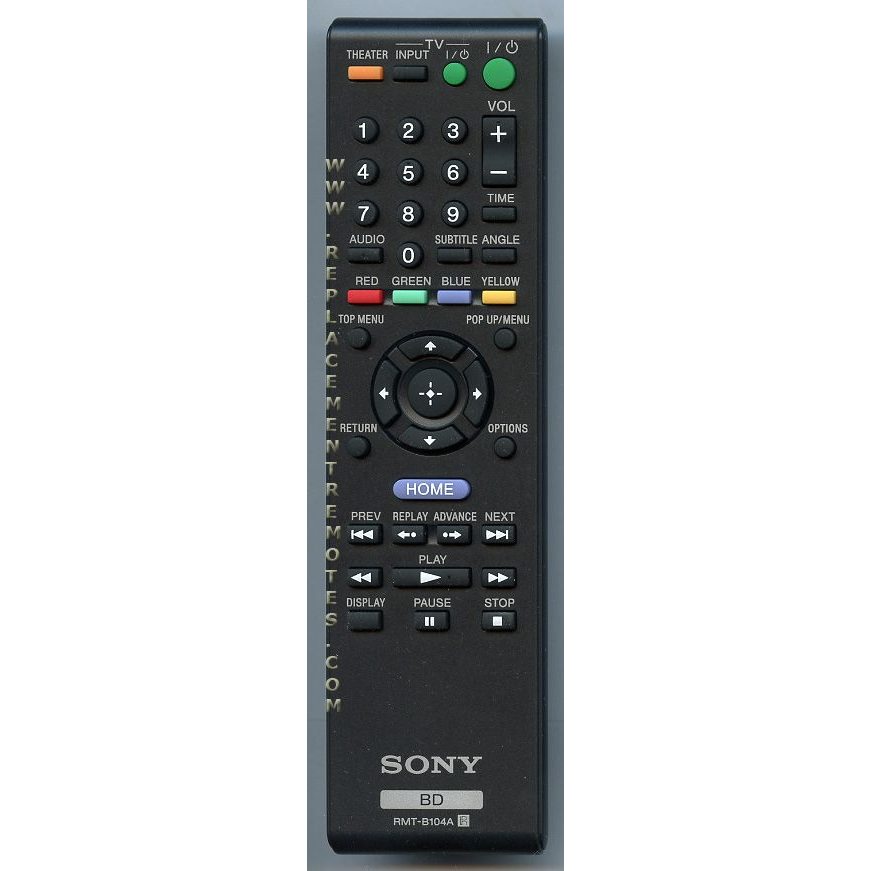 Control remoto Sony RMTB104A para Blu-ray