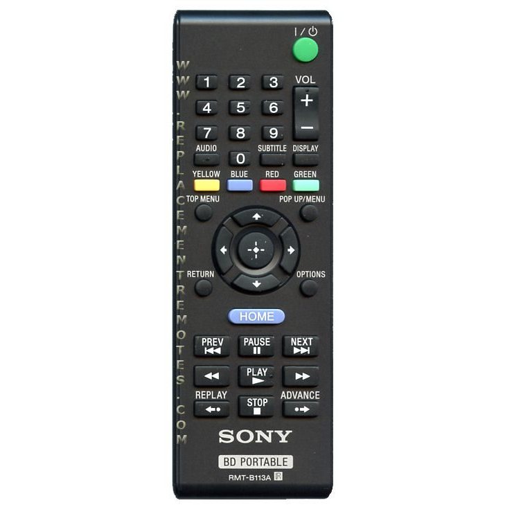 Sony RMT-B113A Blu-ray Disc Remote Control - 9-885-178-97