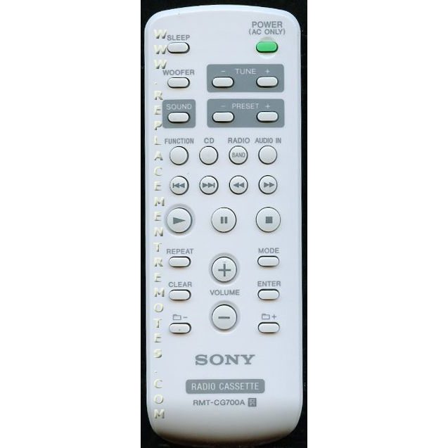 Sony RMT-CG700A Audio Remote Control - RMTCG700A