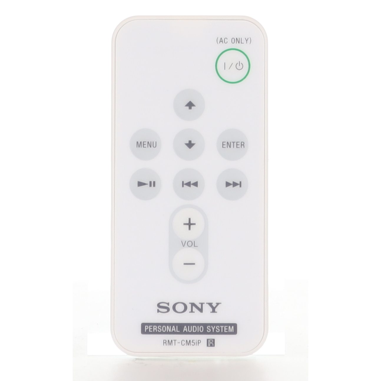 Sony RMT-CM5IP White IR Audio Remote Control for iPod Speaker Docks RDPM7IP, RDPM7IPBLKN, RDPM7IPPINK - RMTCM5IP