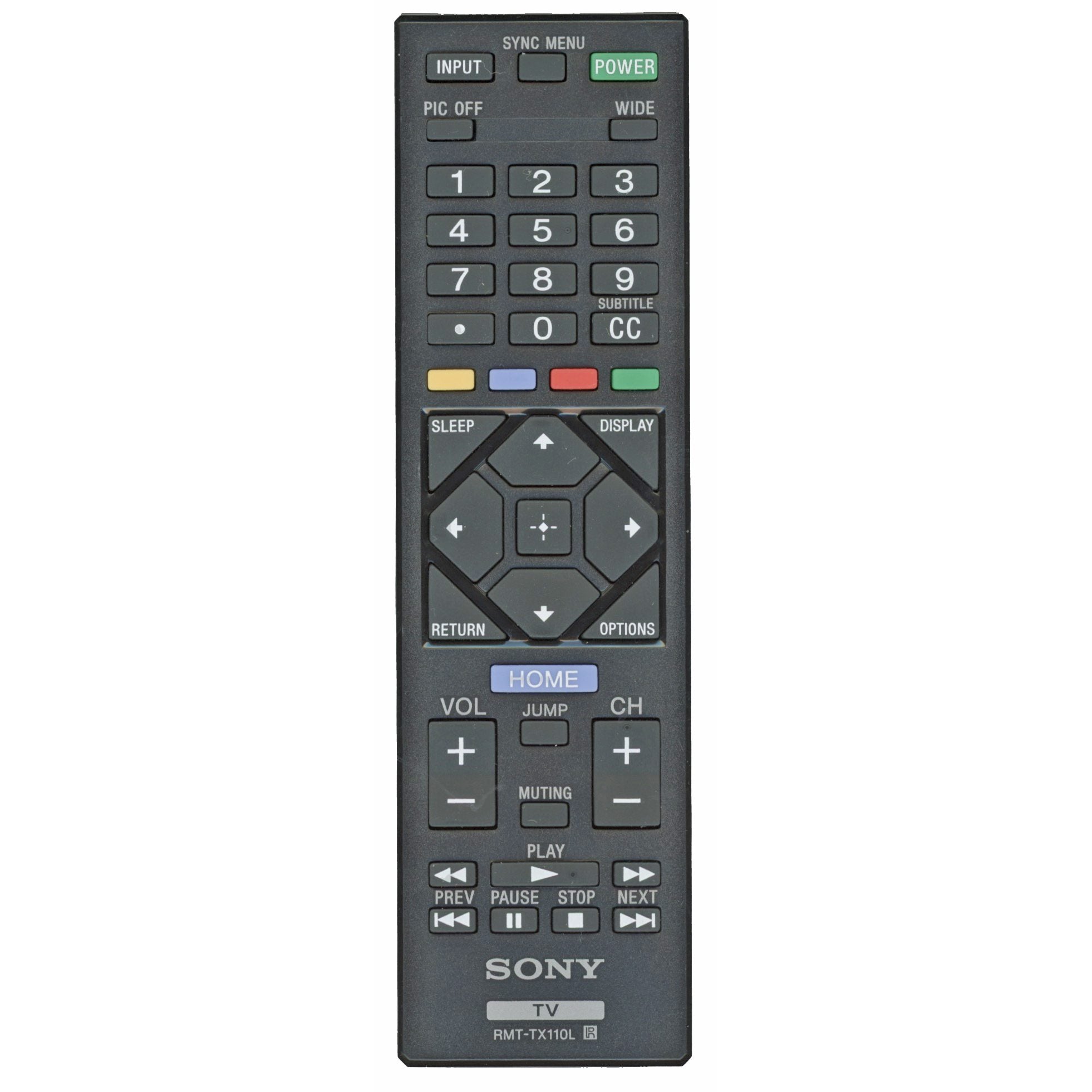 Control remoto para televisor Sony RMTTX110L
