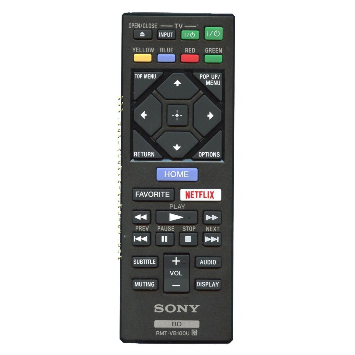 Sony RMT-VB100U Blu-ray Disc Remote Control - 1-492-954-21